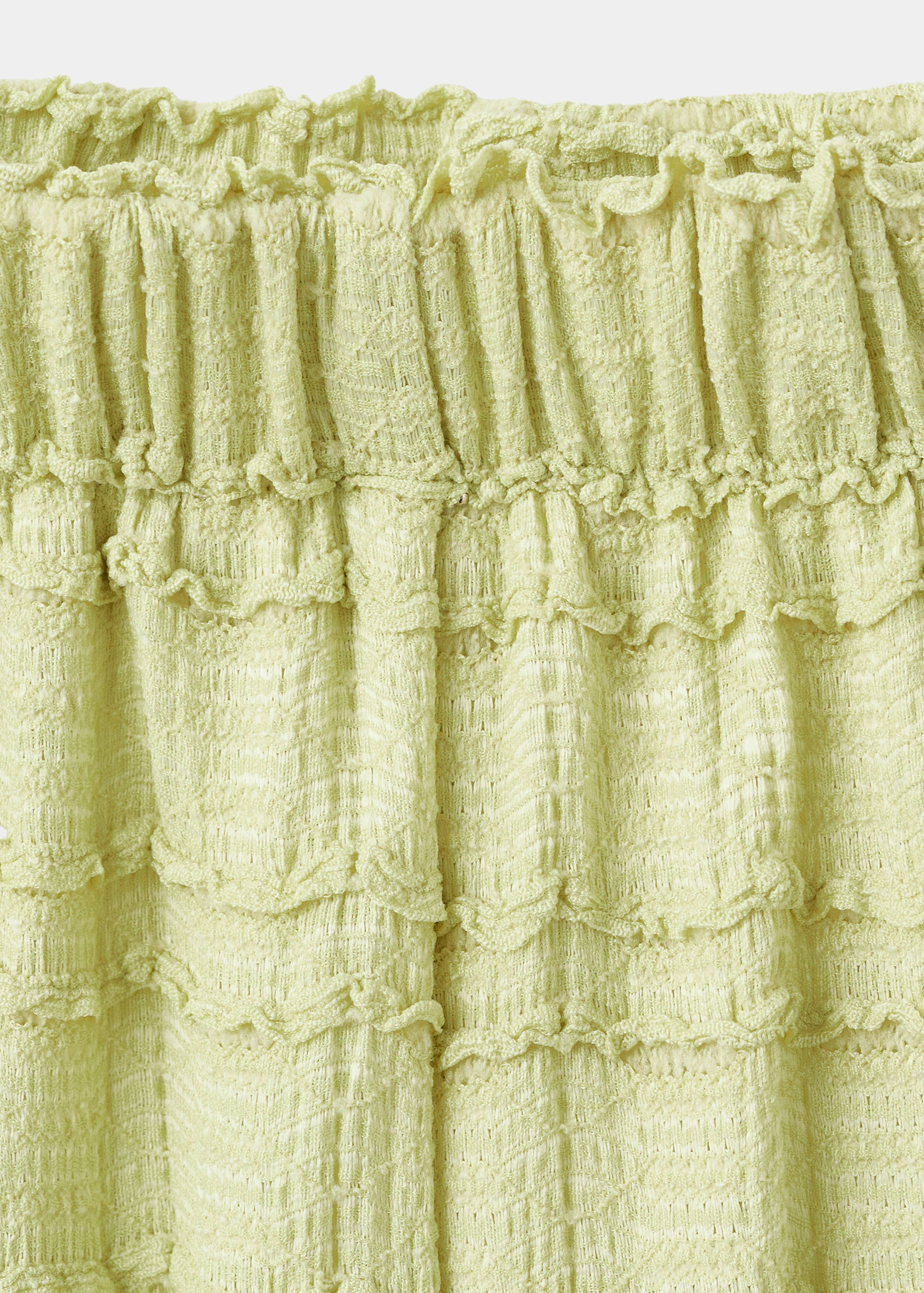 Textured flowy trousers - Details of the article 0