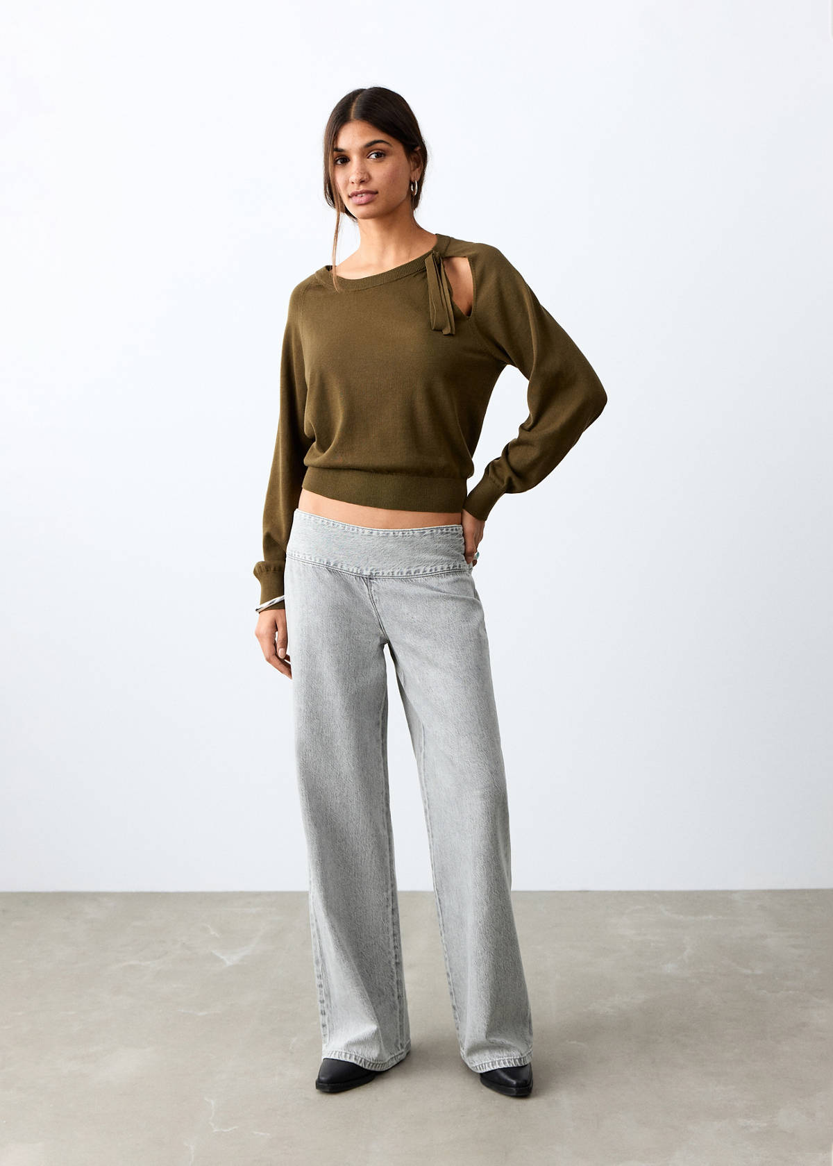 Low waist jeans — Denim Grey