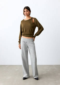 Low waist jeans — Denim Grey 3