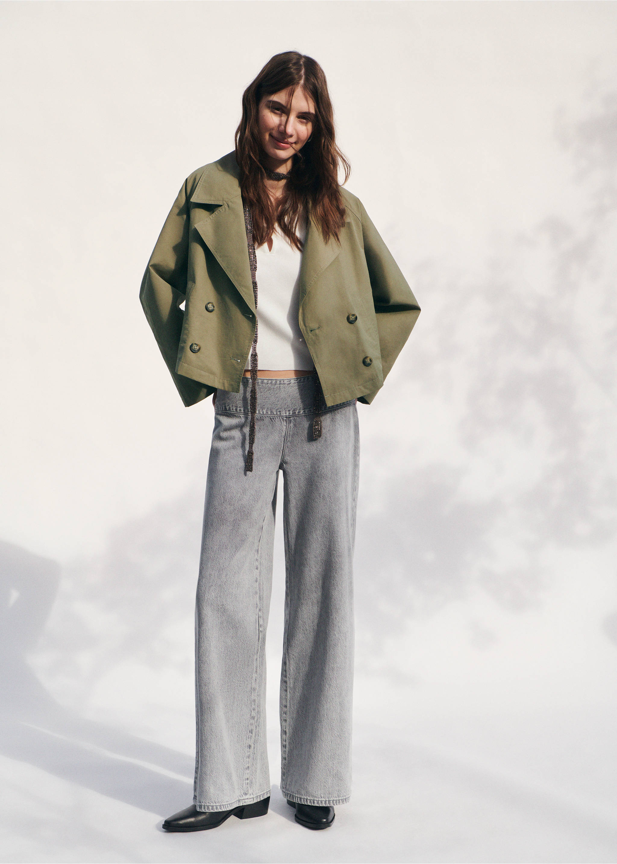 Low waist jeans - Details of the article 5, Denim Grey. Ref: 27074049-00.