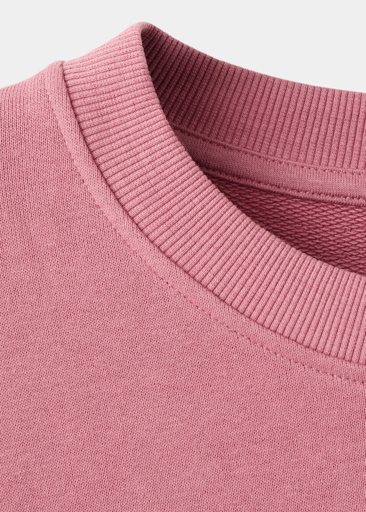 Printed cotton sweatshirt — Pink