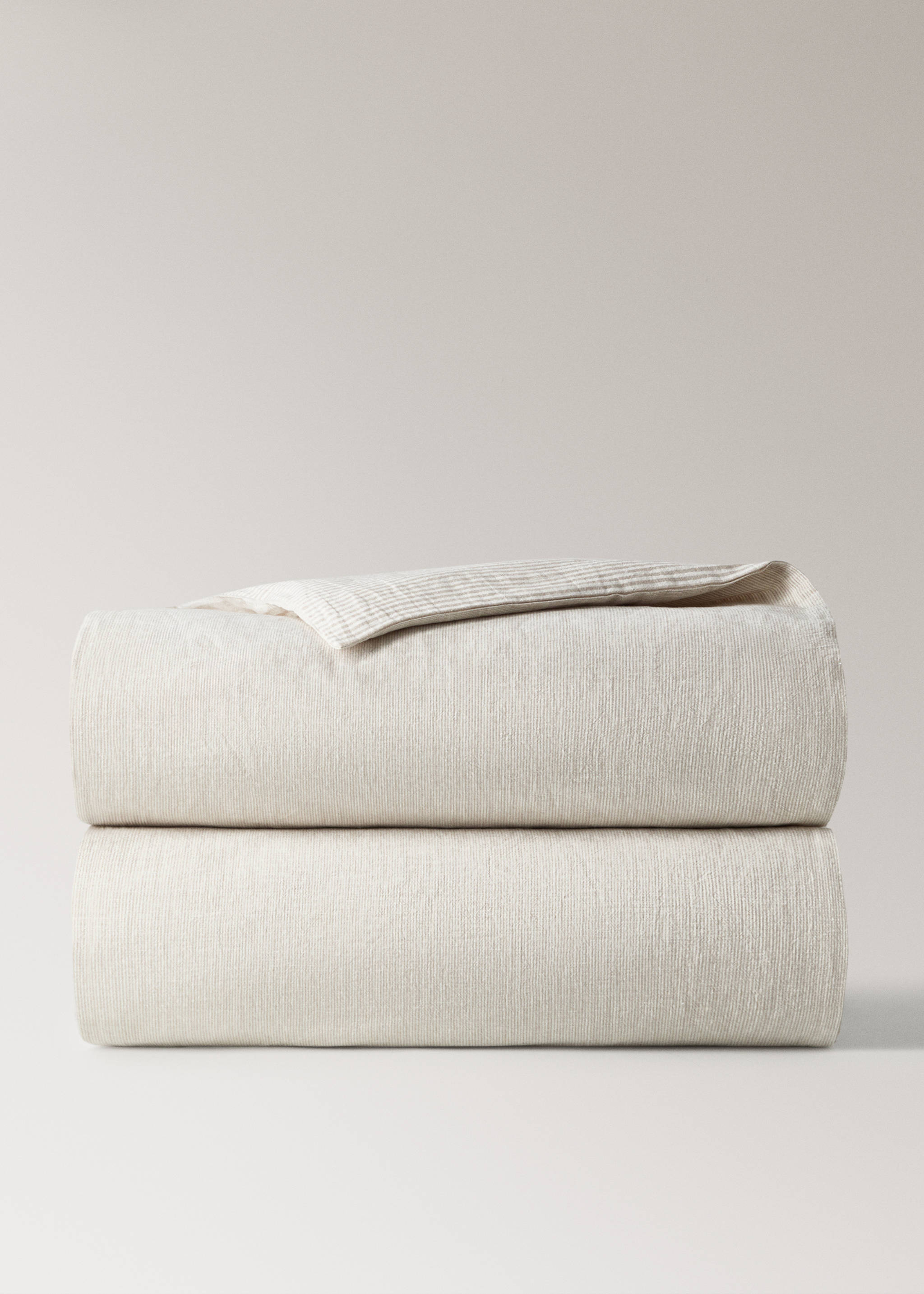 Dziecięca poszwa na kołdrę z bawełny i lnu w paski na łóżko 90 cm - Szczegóły artykułu 3