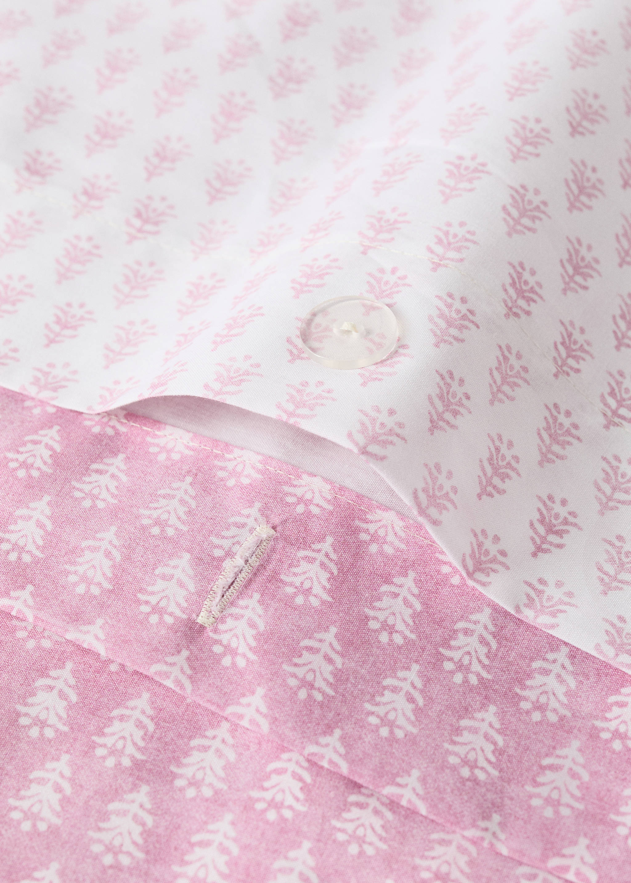 Children's percale cotton duvet cover mini flower 90 cm bed - Details of the article 1