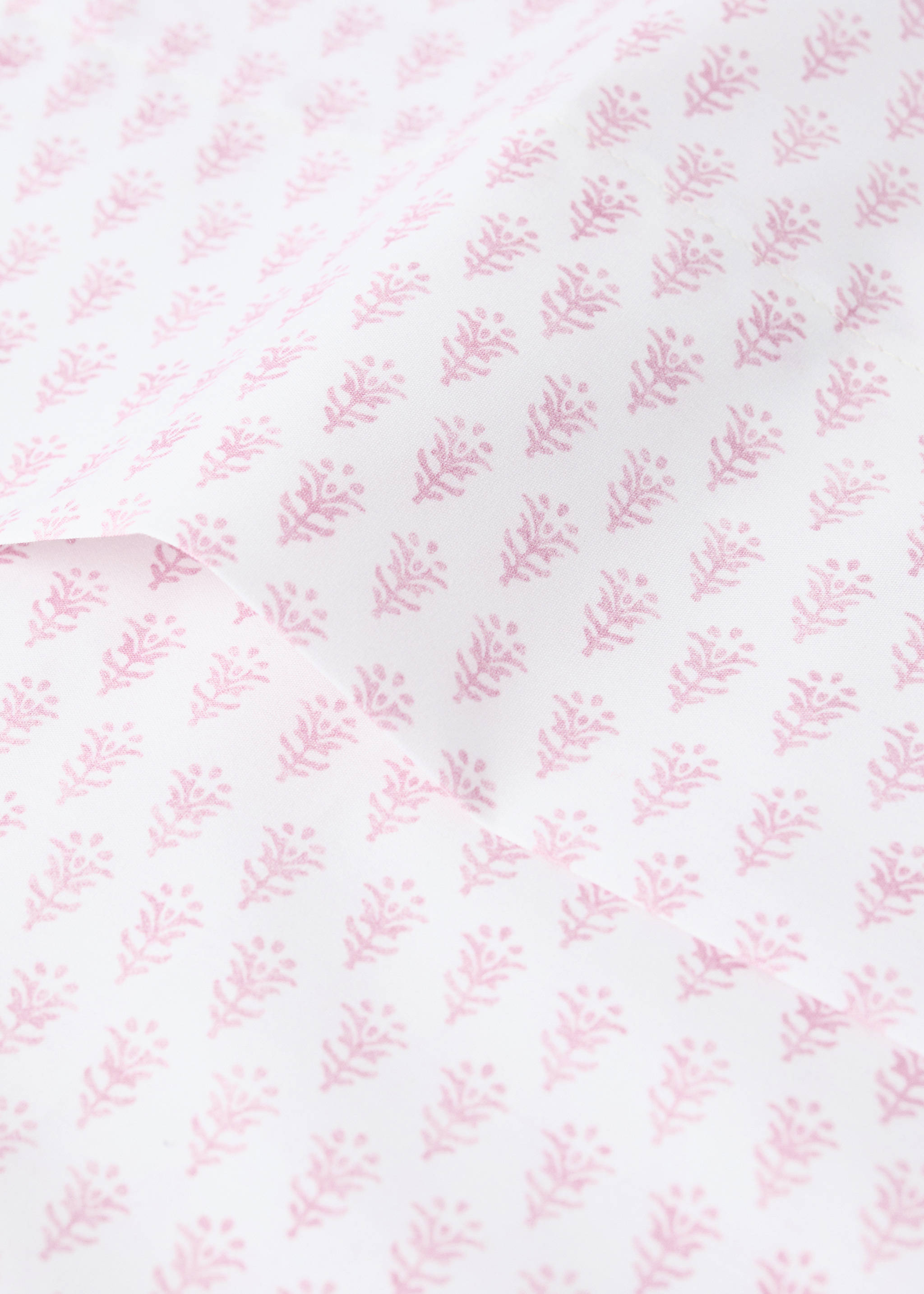 Children's top sheet in cotton percale with mini floral pattern for a 90cm bed - Details of the article 1