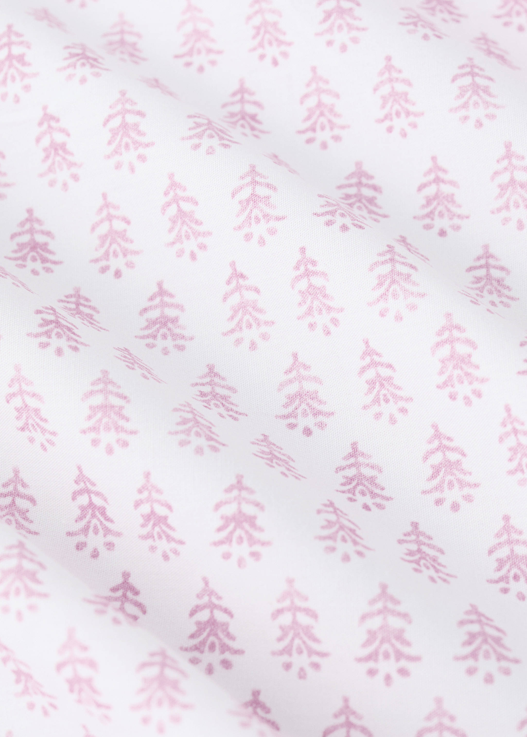 Children's top sheet in cotton percale with mini floral pattern for a 90cm bed - Details of the article 2