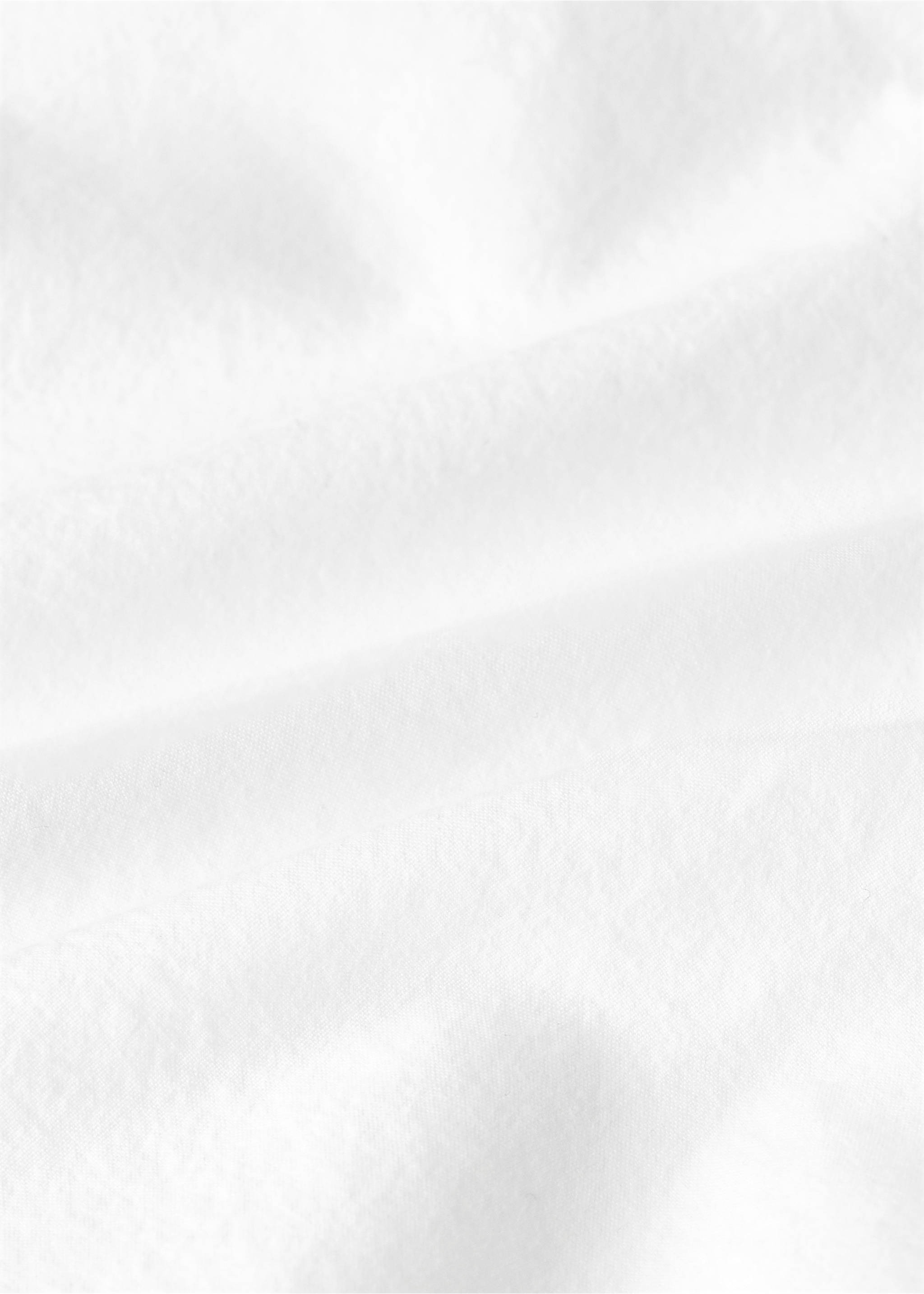 Children's top sheet percale garment-washed Bed 90 cm - Details of the article 2, White. Ref: 27074063-00.