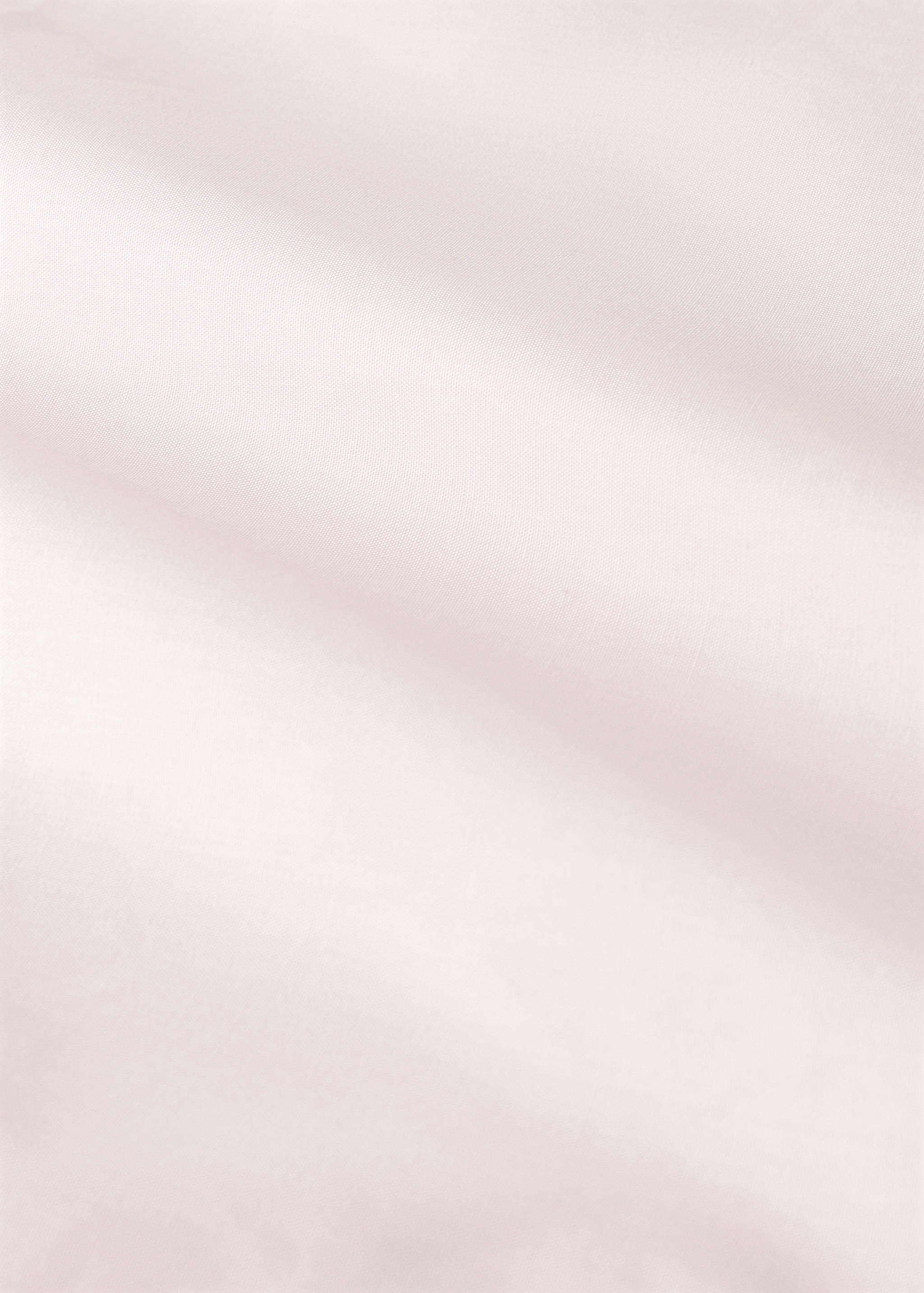 Cot bed top sheet in cotton percale with contrasting piping - Details of the article 2