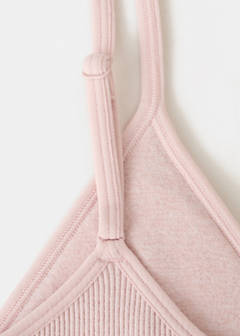 Essential triangle bra — Pastel Pink 3