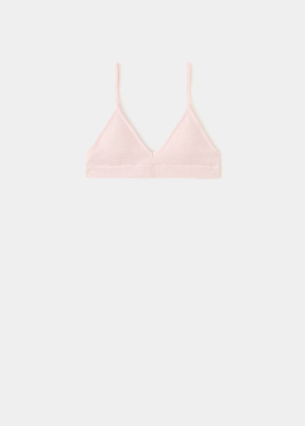 Essential triangle bra — Pastel Pink