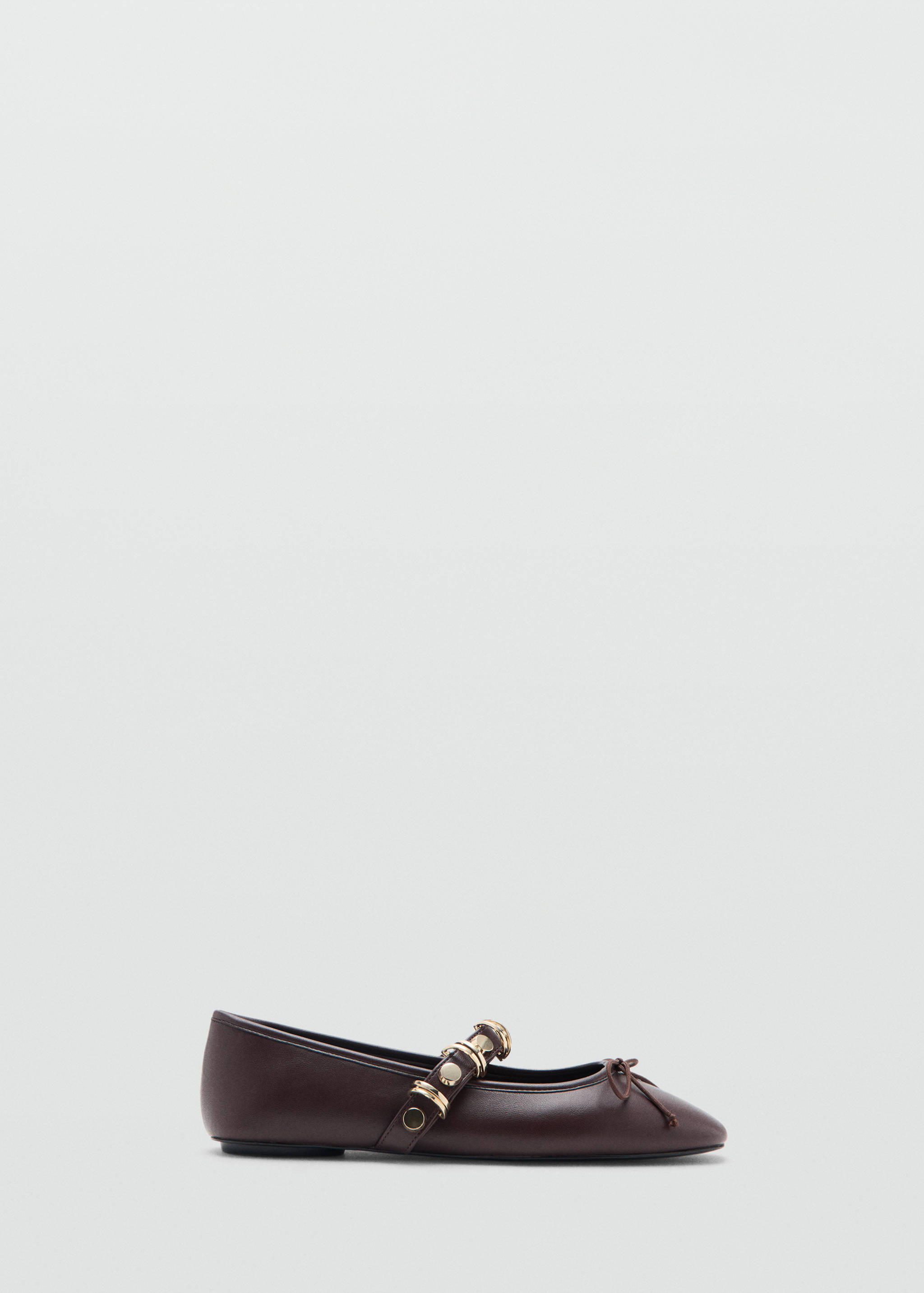 Ballet pump with metallic strap details - Article without model