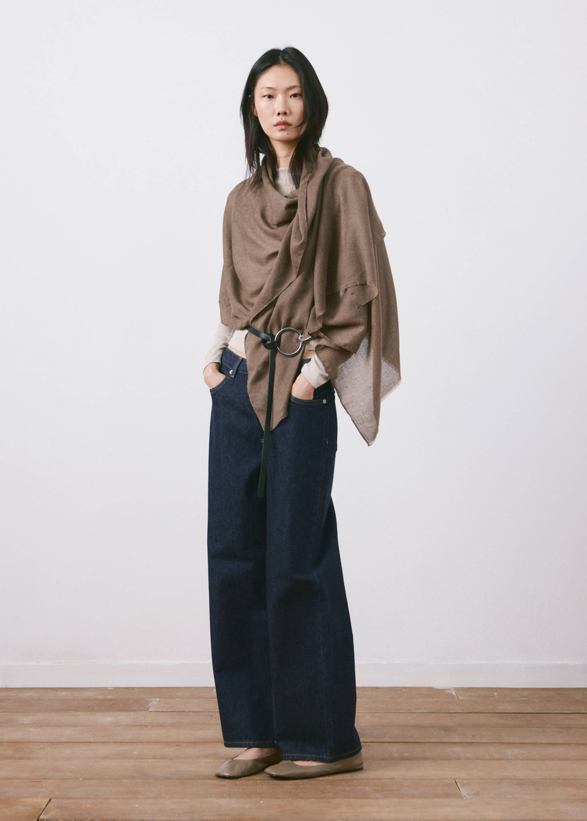 直筒低腰牛仔裤 - null