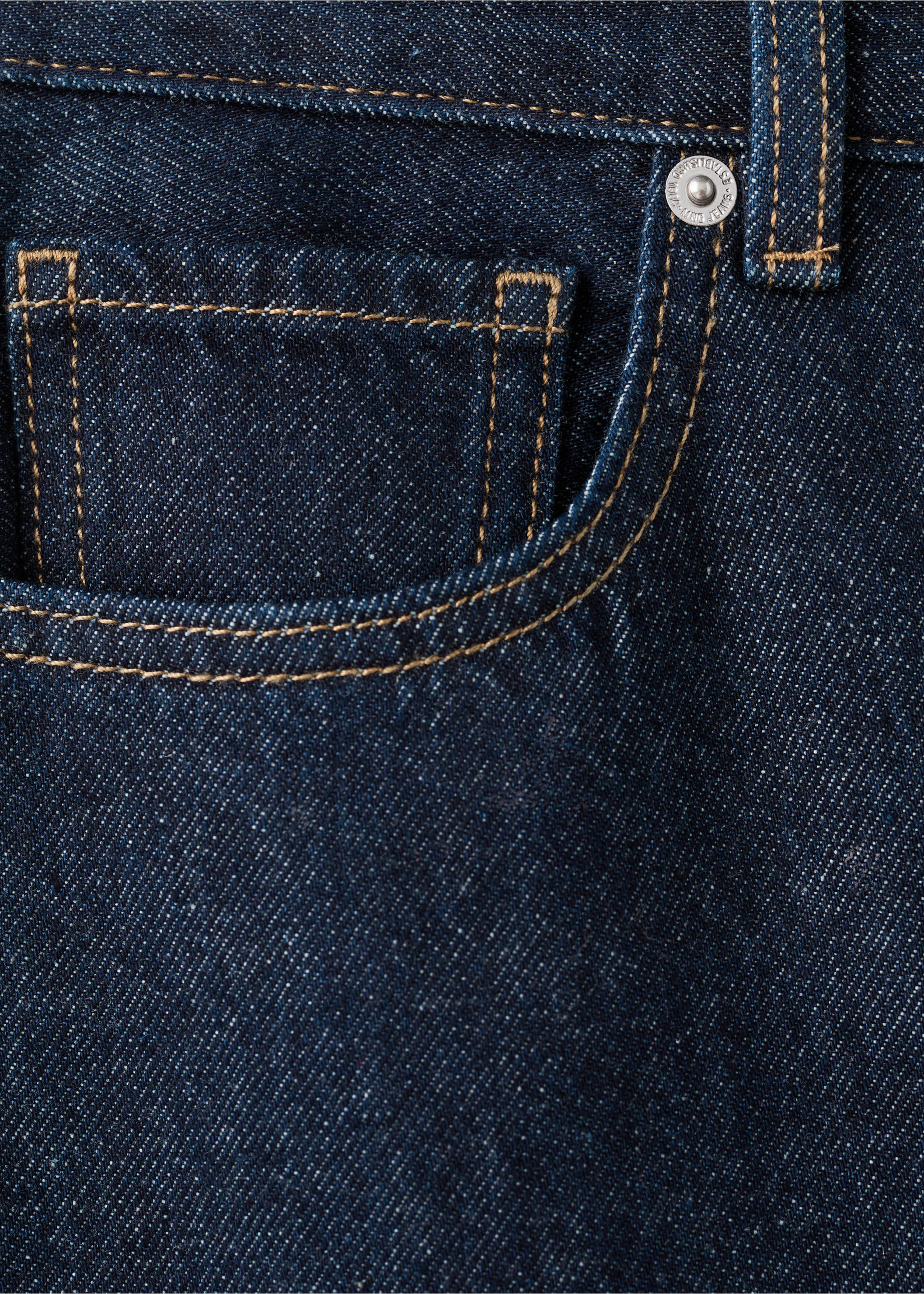 Straight low-waist jeans - Details of the article 0, Open Blue. Ref: 27074072-00.