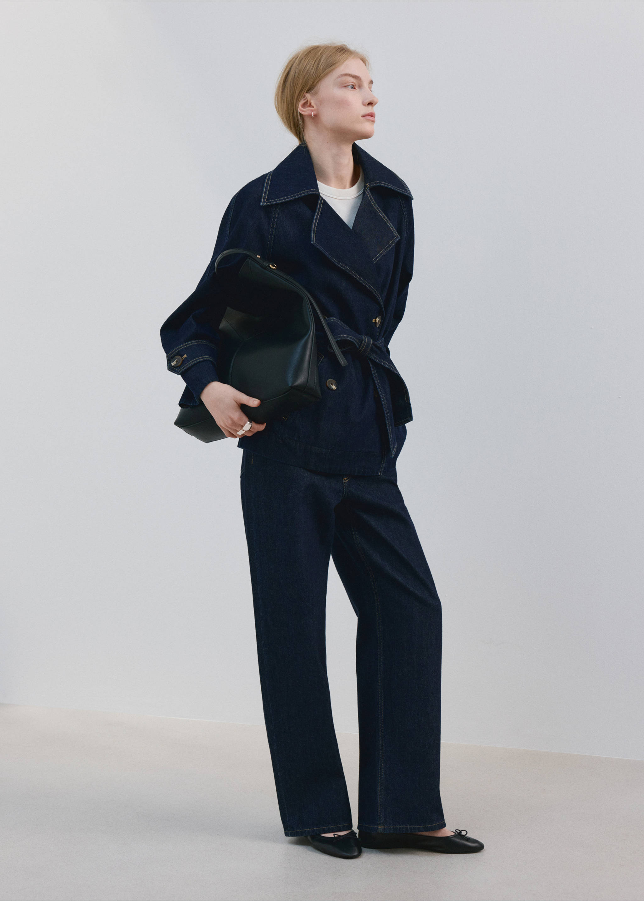 Straight low-waist jeans - General plane, Open Blue. Ref: 27074072-01.