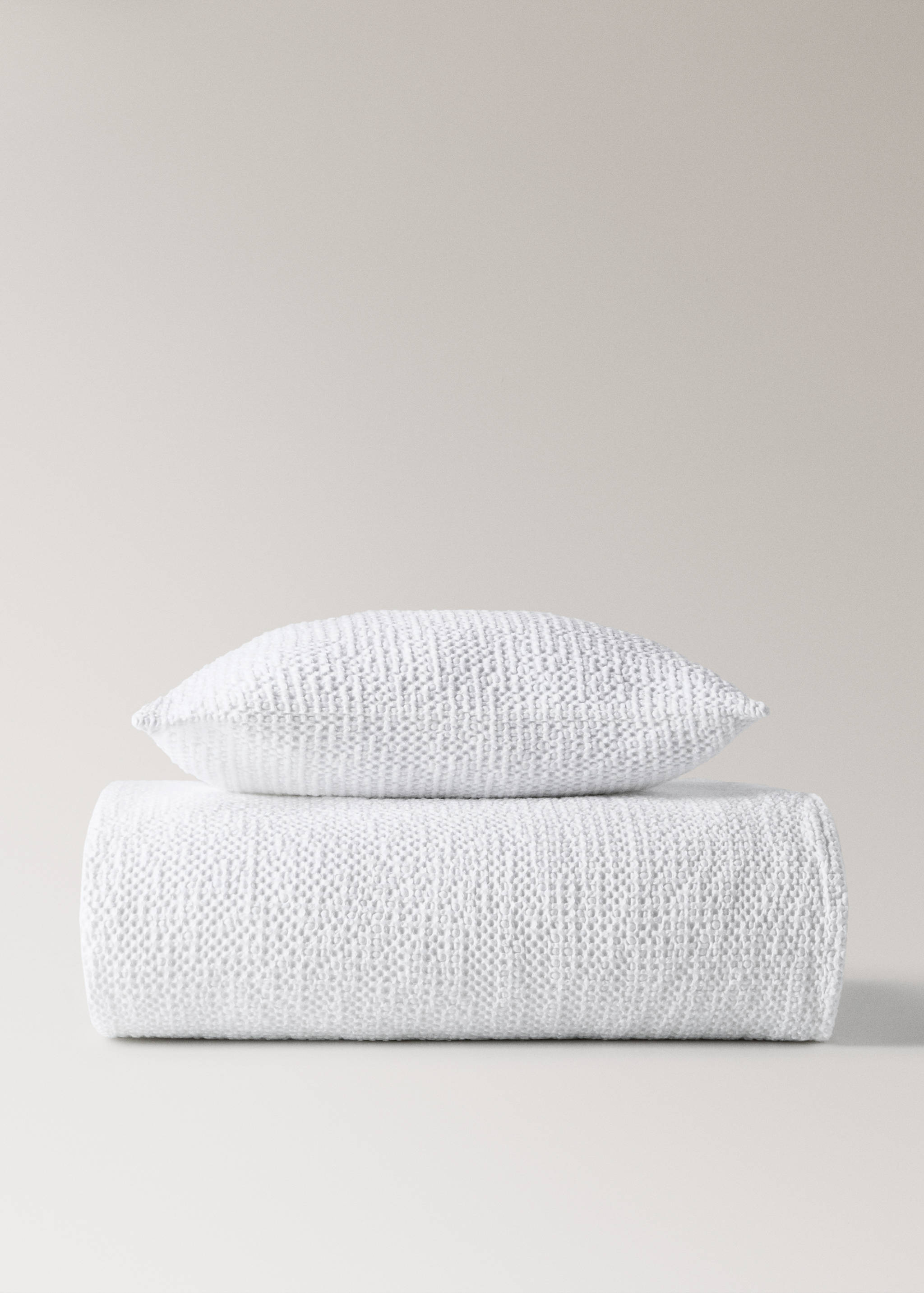 Cotton waffle garment-dyed bedspread for 90/105 cm bed - Details of the article 4