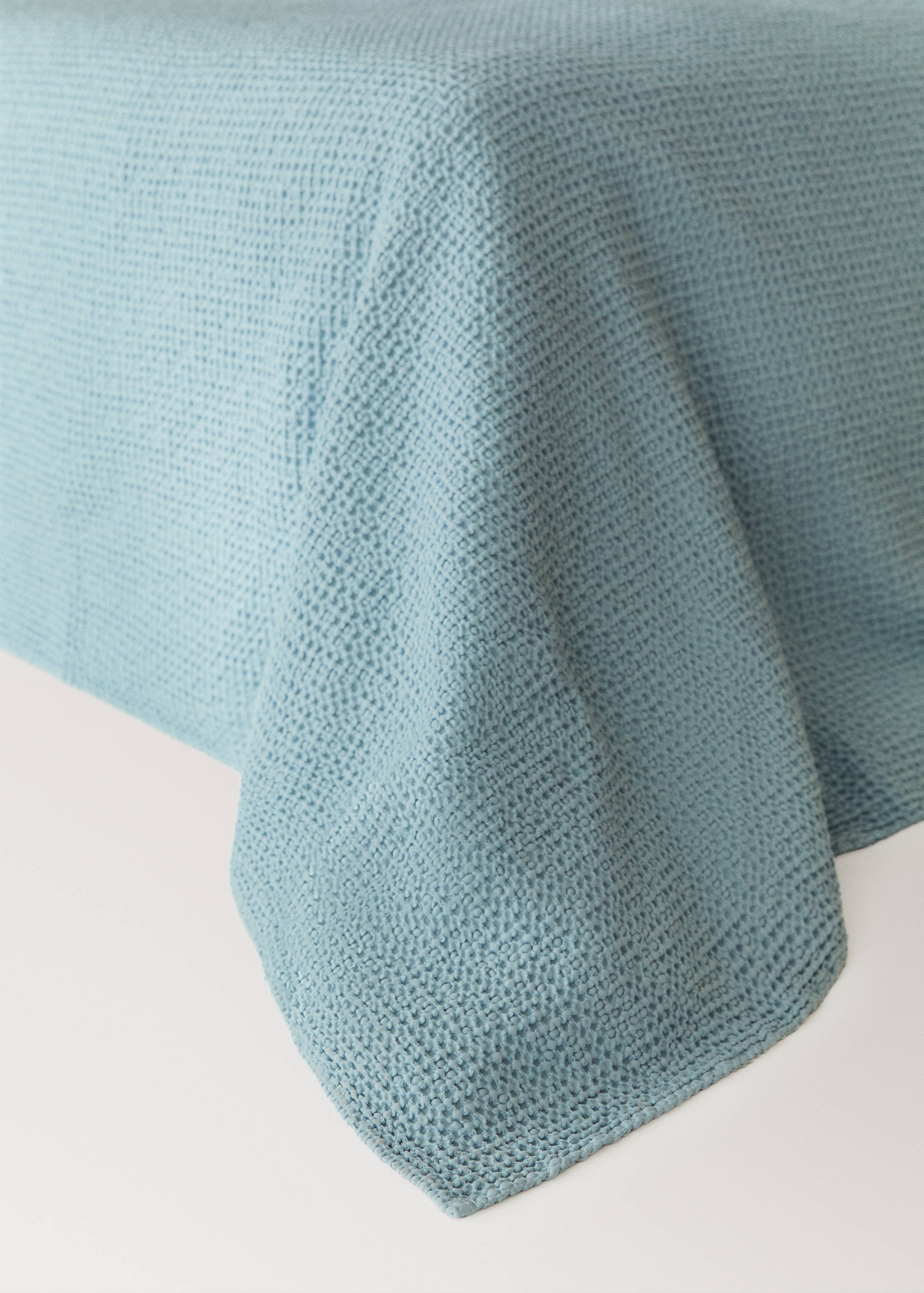 Cotton waffle garment-dyed bedspread for 90/105 cm bed - Details of the article 7