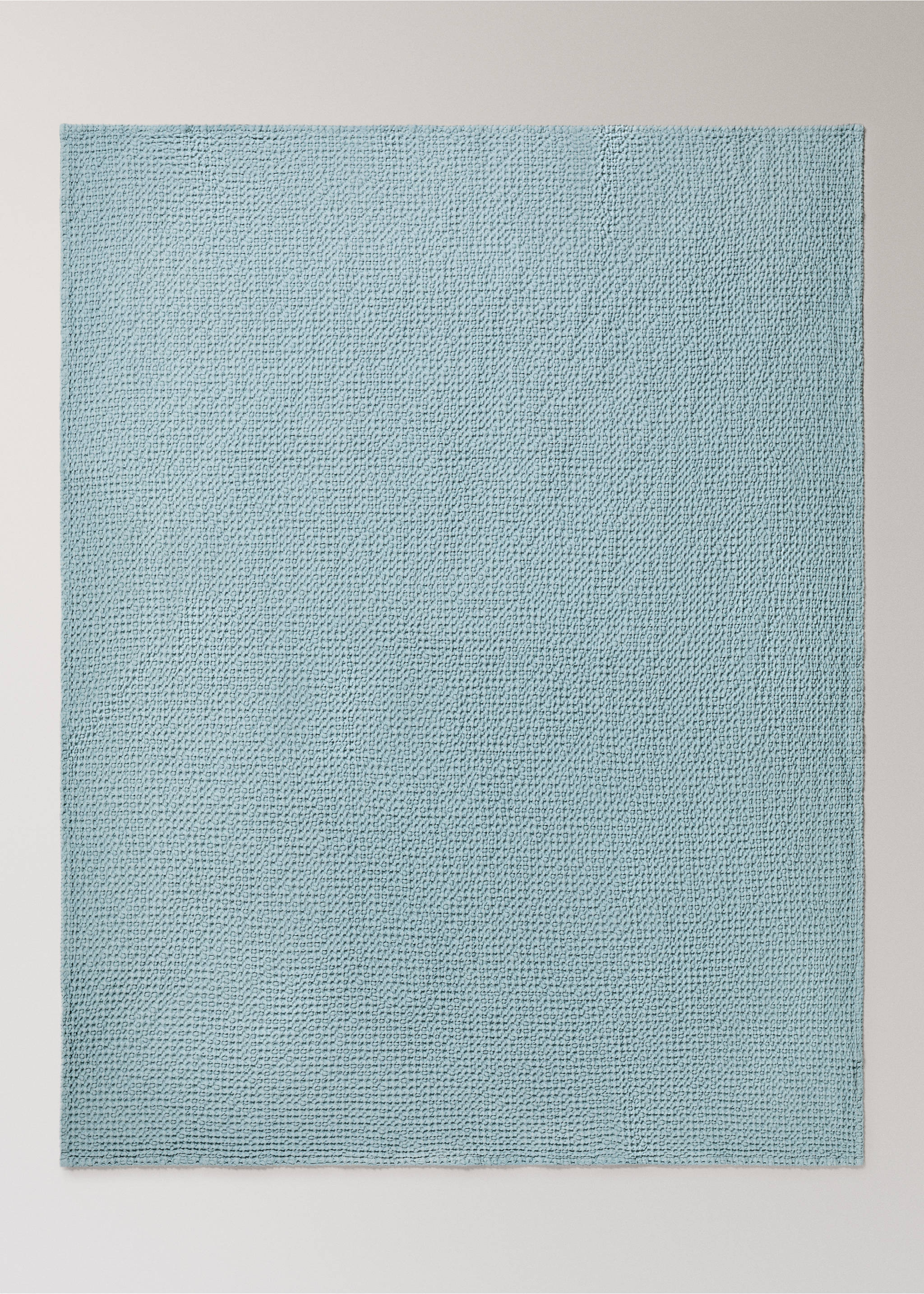 Trapunta bambino cotone garment-dyed waffle letto 90/105 cm - Dettaglio dell'articolo 3, Blu petrolio. Ref: 27074076-00.