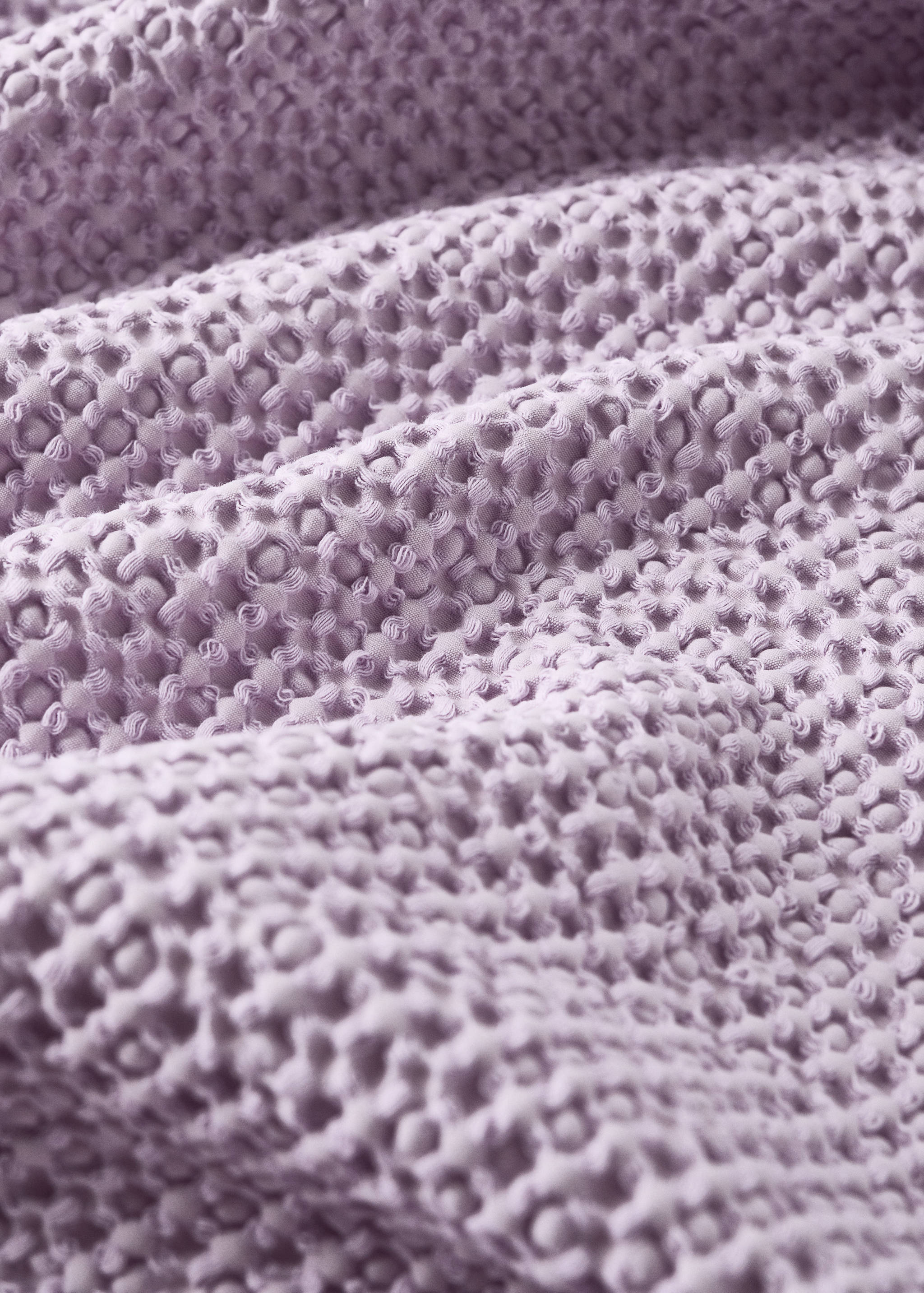 Cotton waffle garment-dyed bedspread for 90/105 cm bed - Details of the article 1