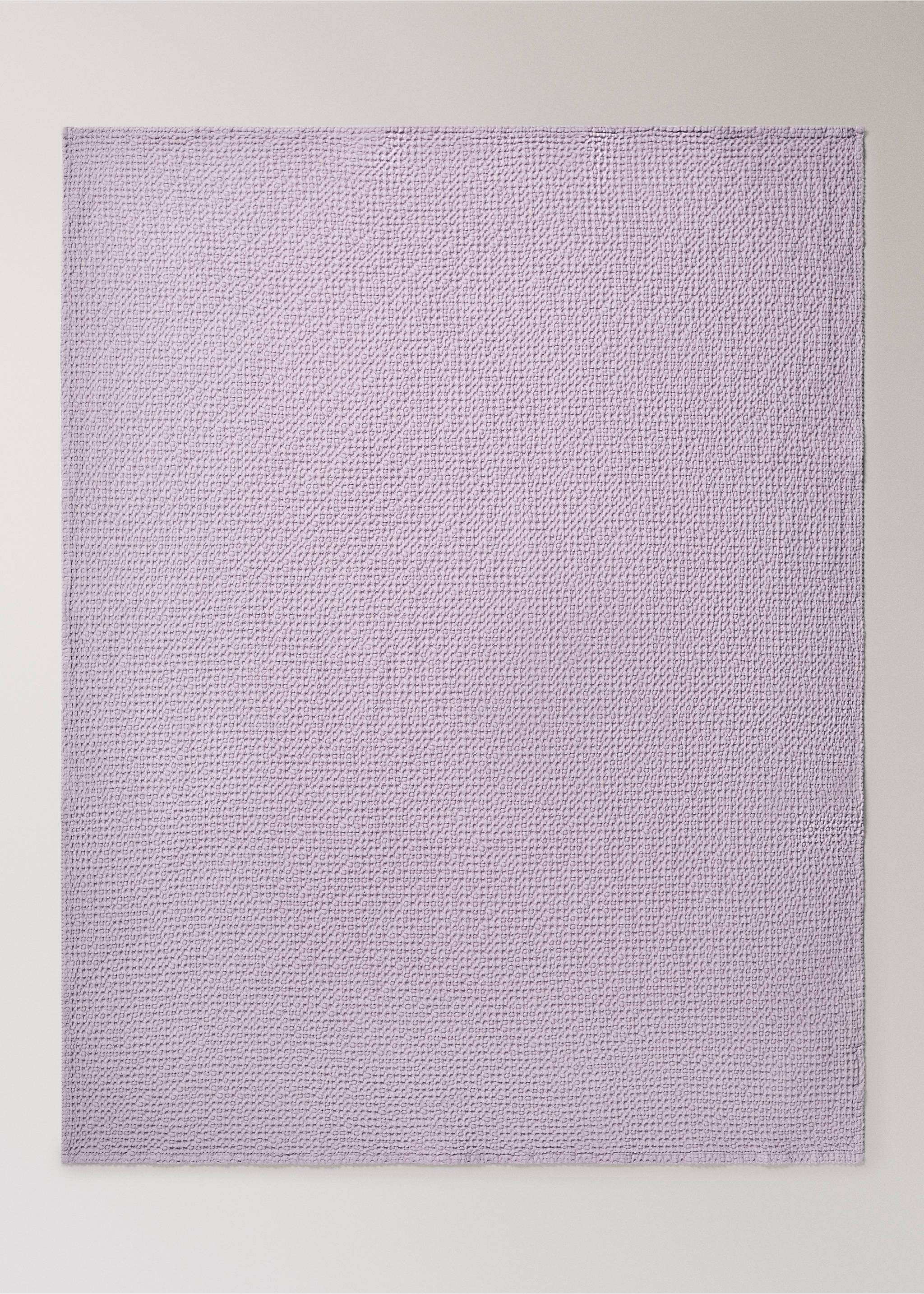 Conxa infantil cotó garment-dyed waffle llit 90/105 cm - Detall de l'article 3, Morat clar/pastel. Ref: 27074076-00.