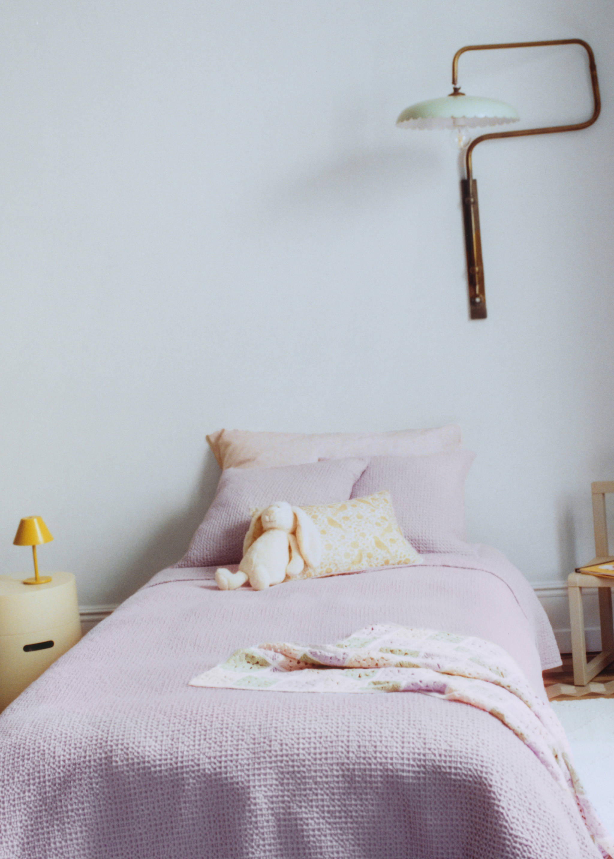 Cotton waffle garment-dyed bedspread for 90/105 cm bed - Details of the article 6