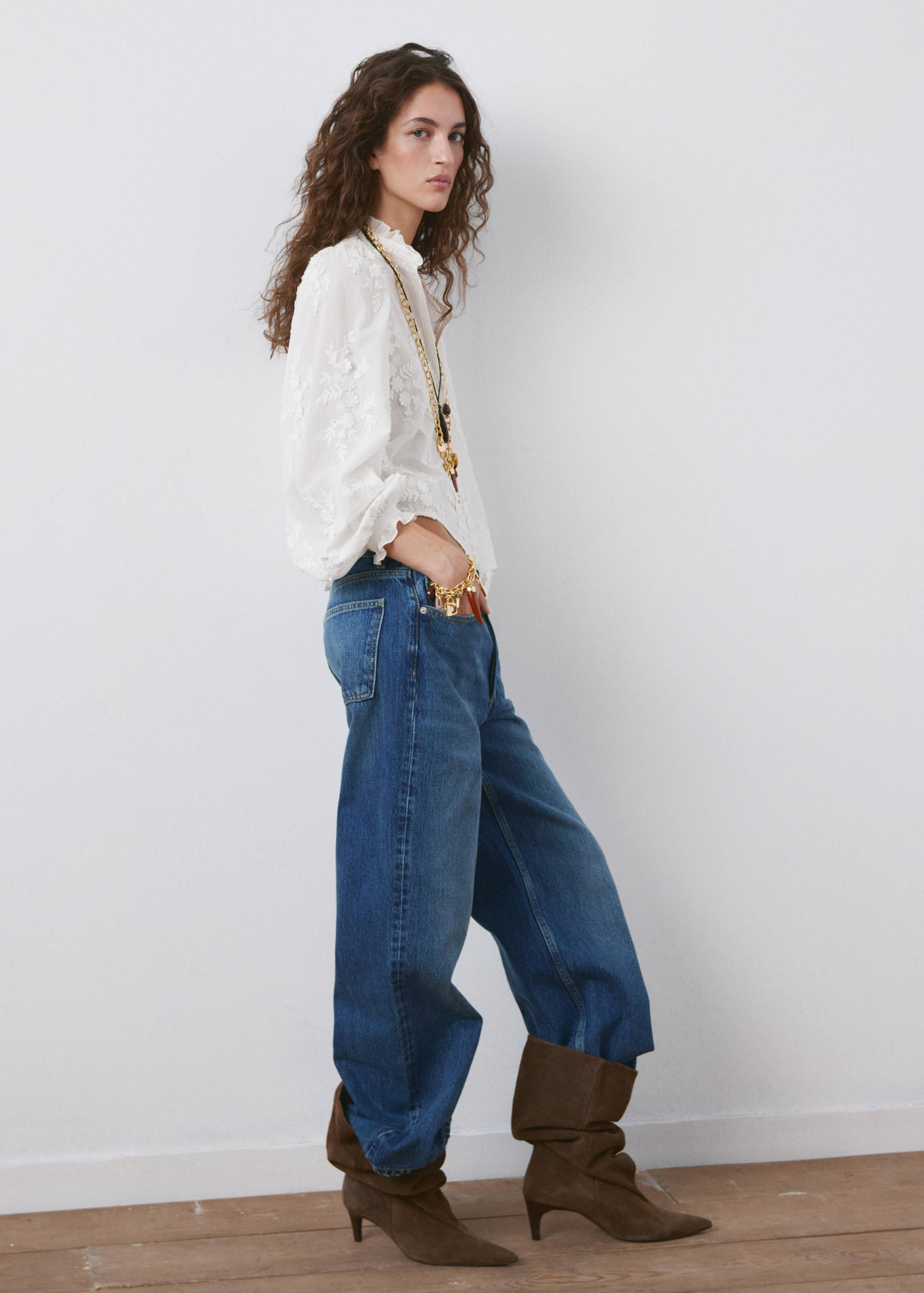 Bluză broderie florală - Plan general