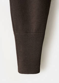 Fine-knit flared dress — Chocolate 15