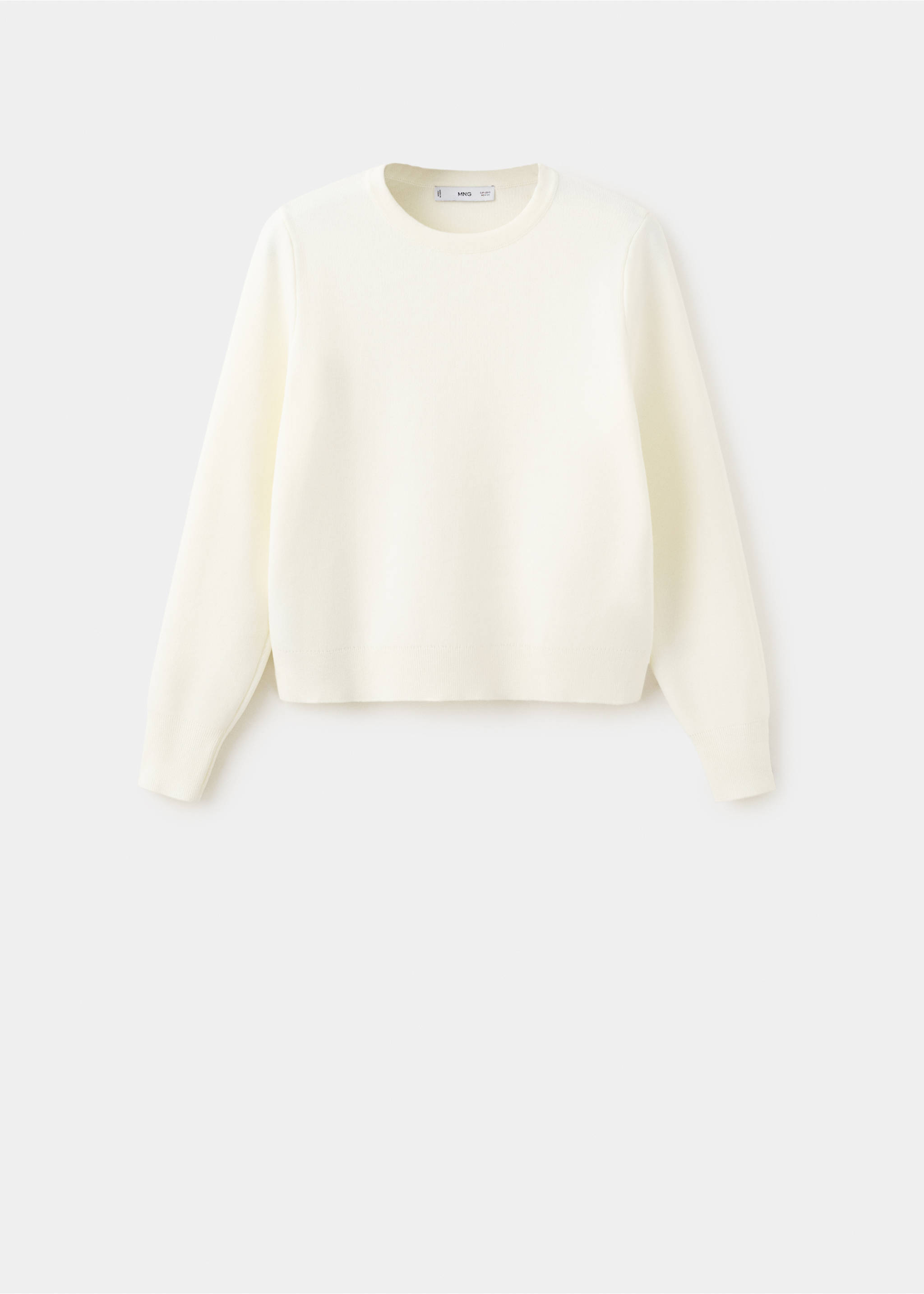 Buttoned cuffs sweater - Article without model, Ecru. Ref: 27074084-00.