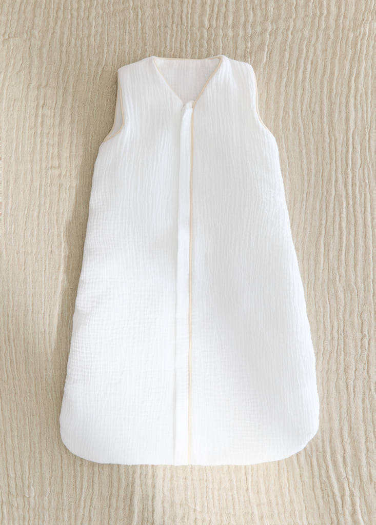 Fußsack aus Baumwollgaze — Weiß