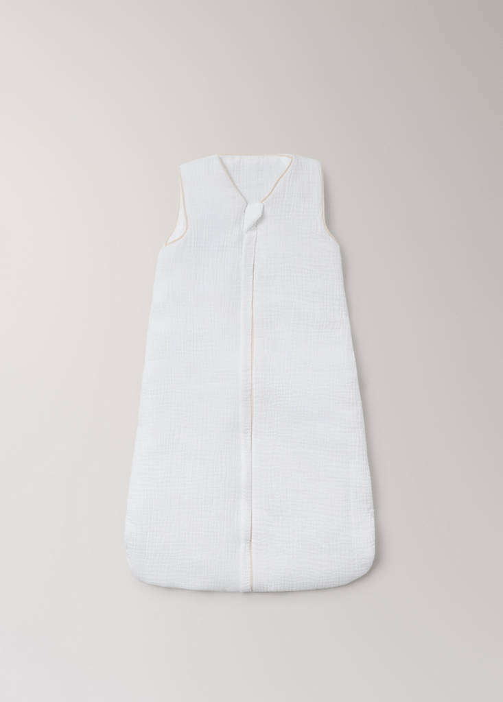 Fußsack aus Baumwollgaze — Weiß