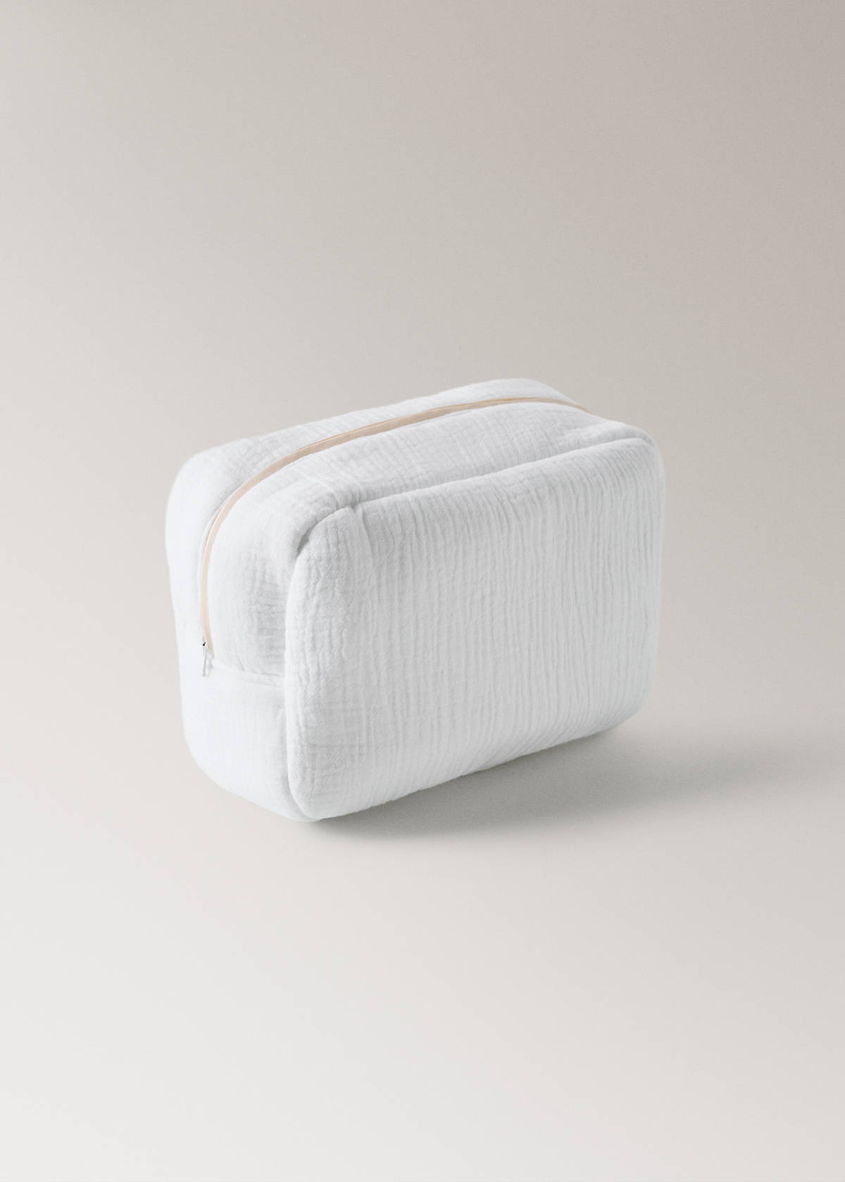 Children’s cotton gauze toiletry bag — White