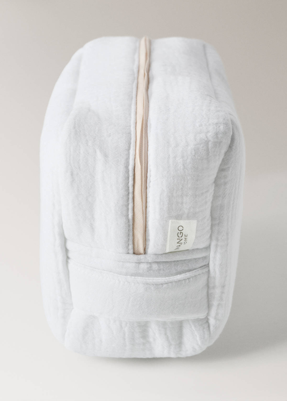 Children’s cotton gauze toiletry bag — White