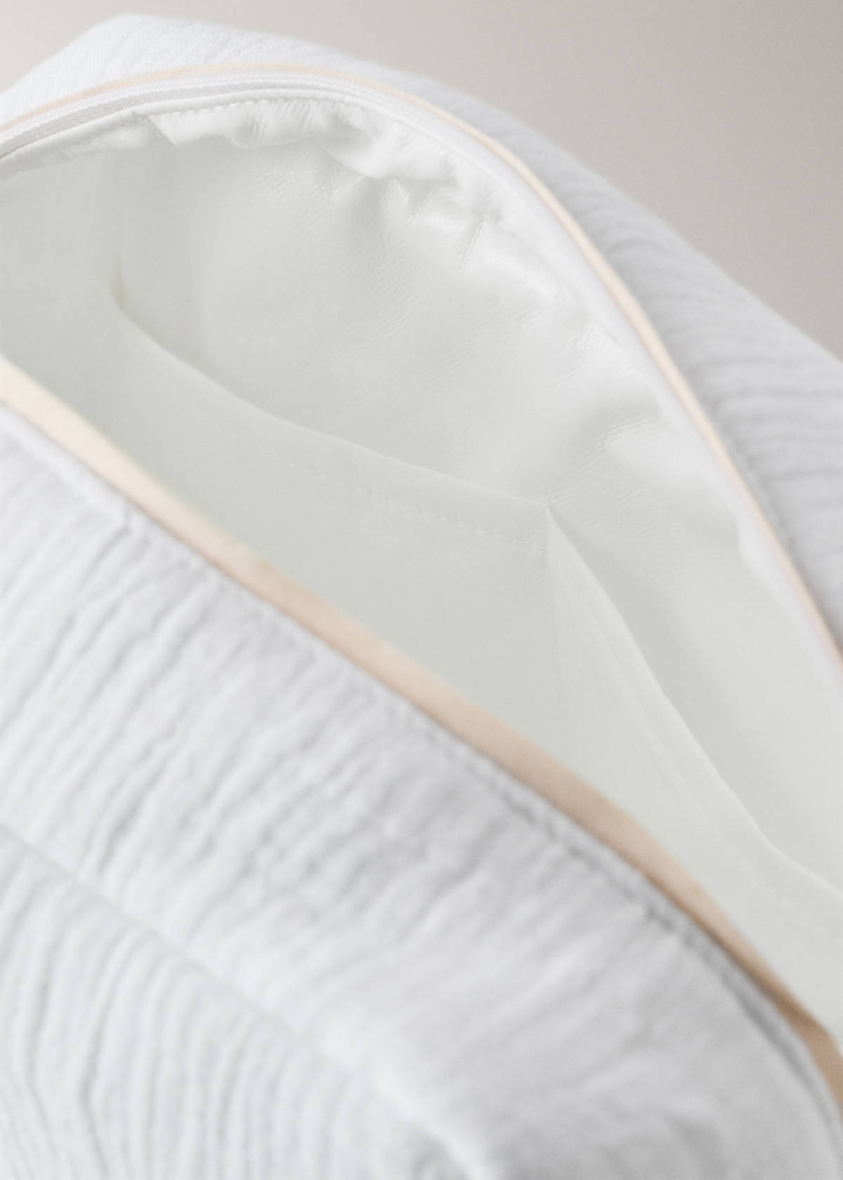 Children’s cotton gauze toiletry bag — White