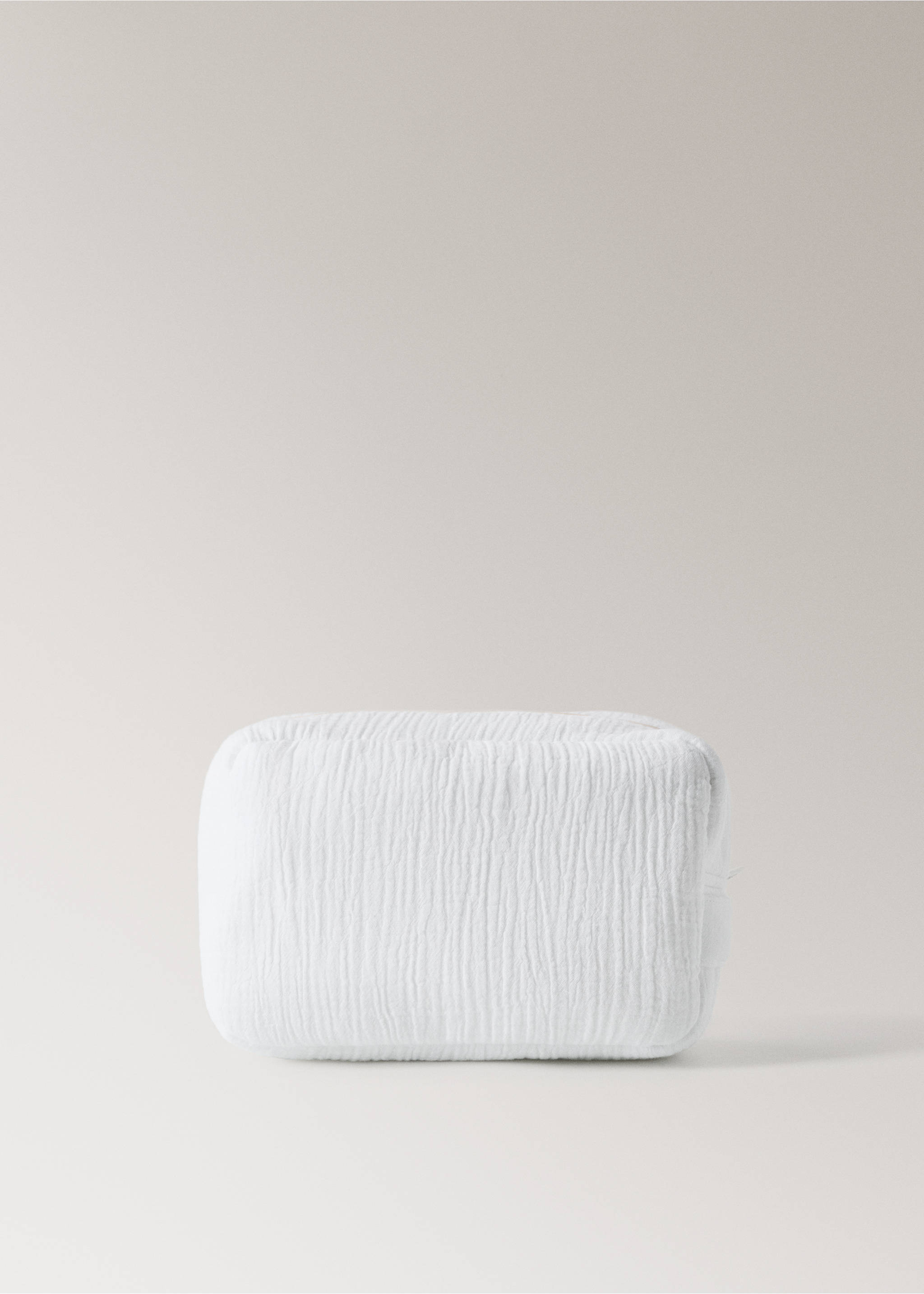 Children’s cotton gauze toiletry bag - Article without model, White. Ref: 27074086-00.