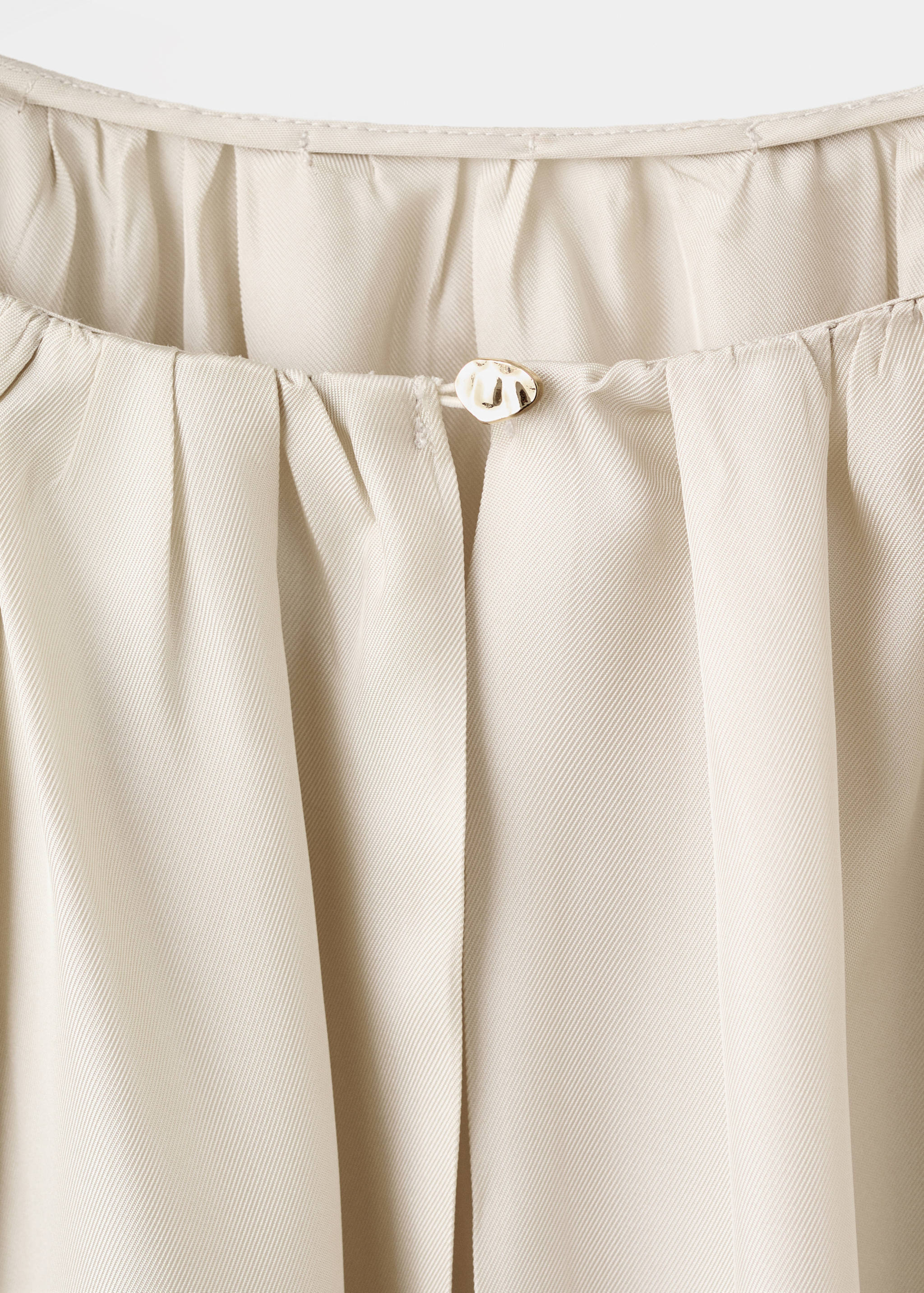 Blouse with slits and ruched neckline - Details of the article 0