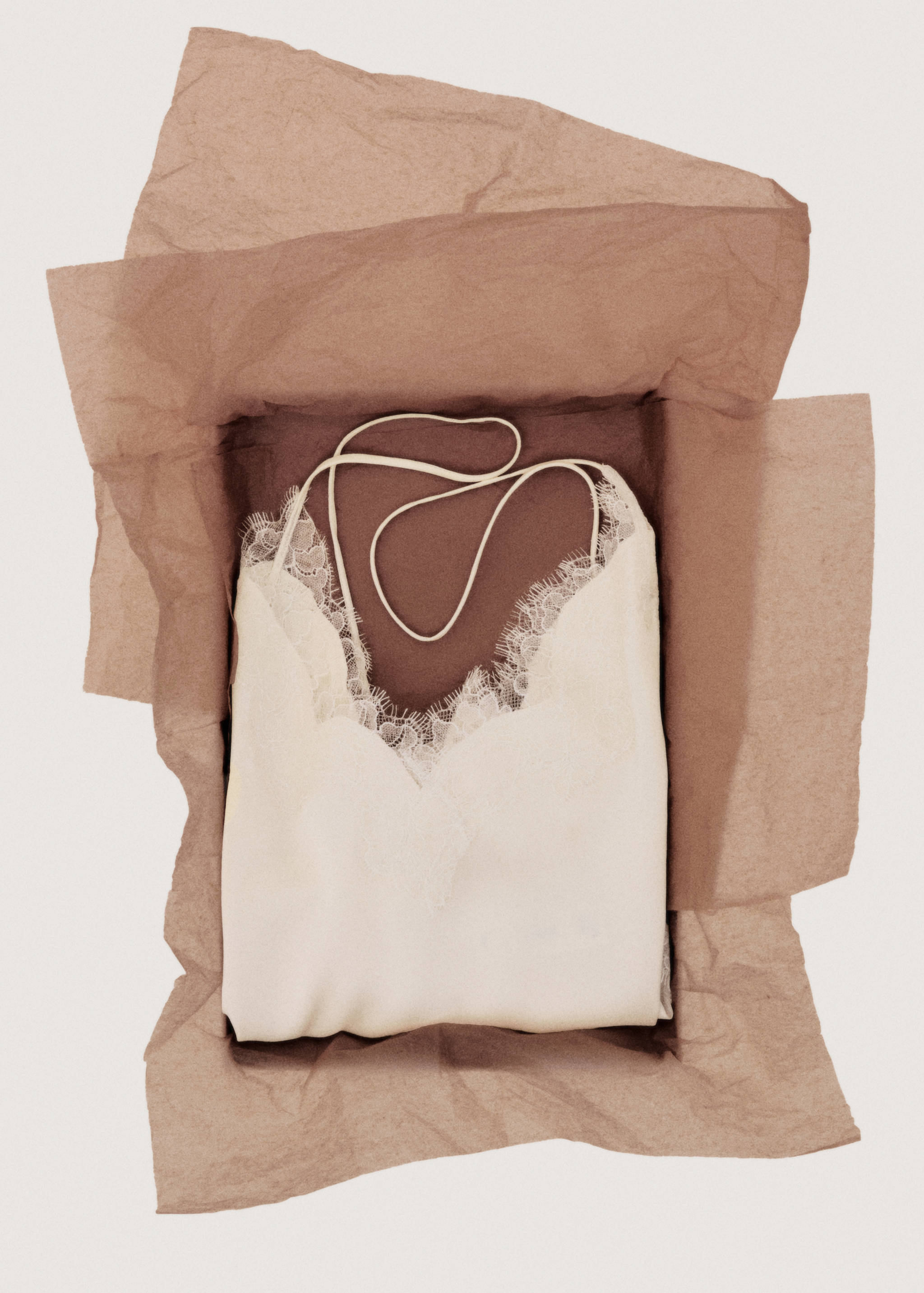 Asymmetric lace camisole top - Details of the article 7