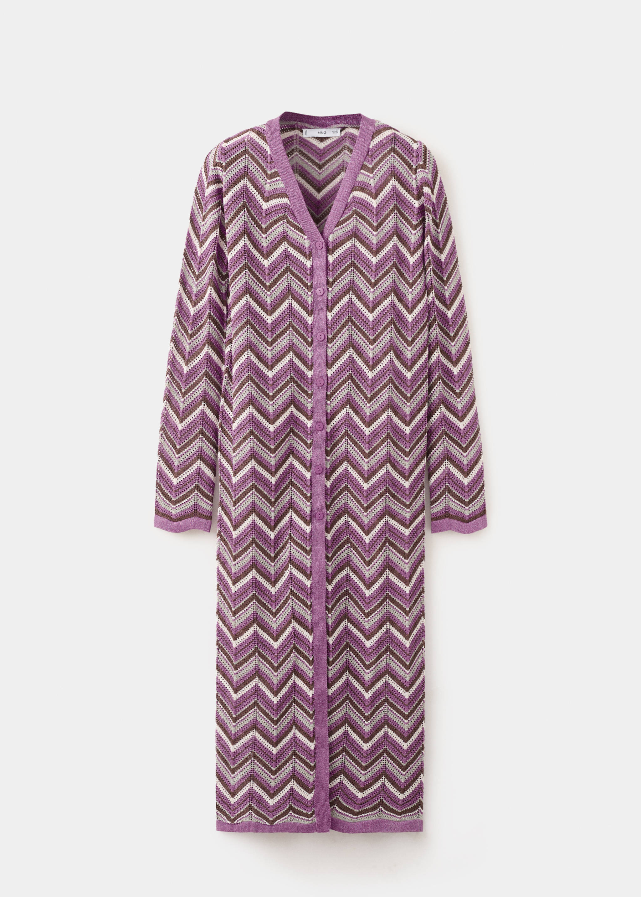 Knit long cardigan - Article without model
