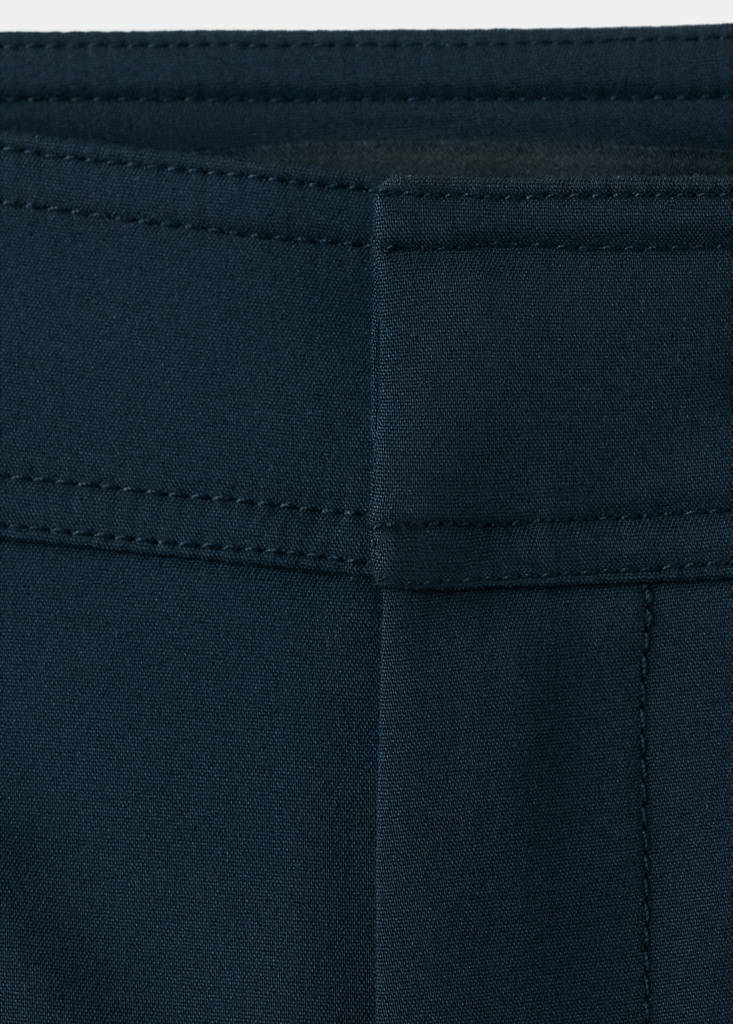 Straight trousers with jewel buttons — Navy