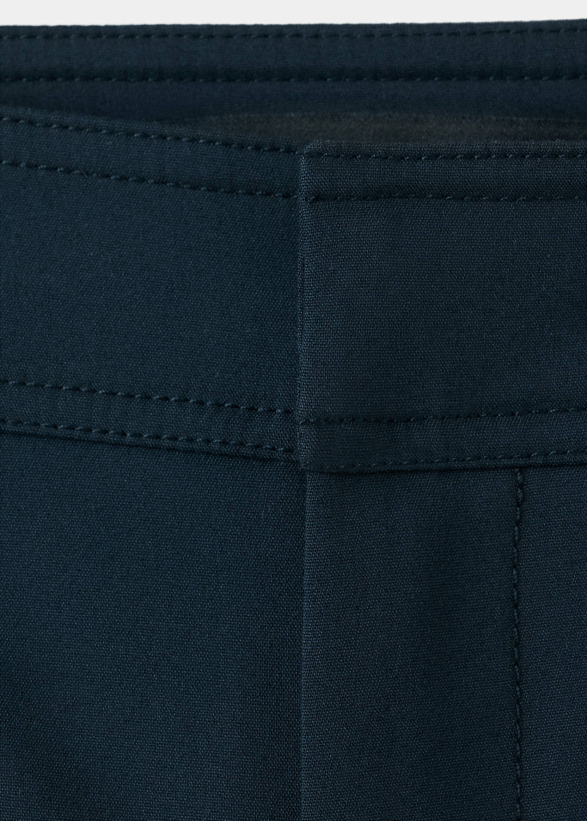 Straight trousers with jewel buttons — Navy