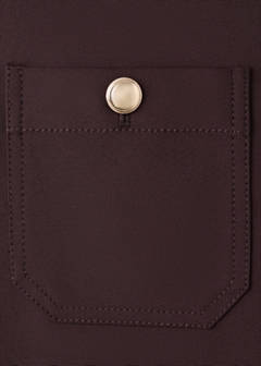Straight trousers with jewel buttons — Wine 10