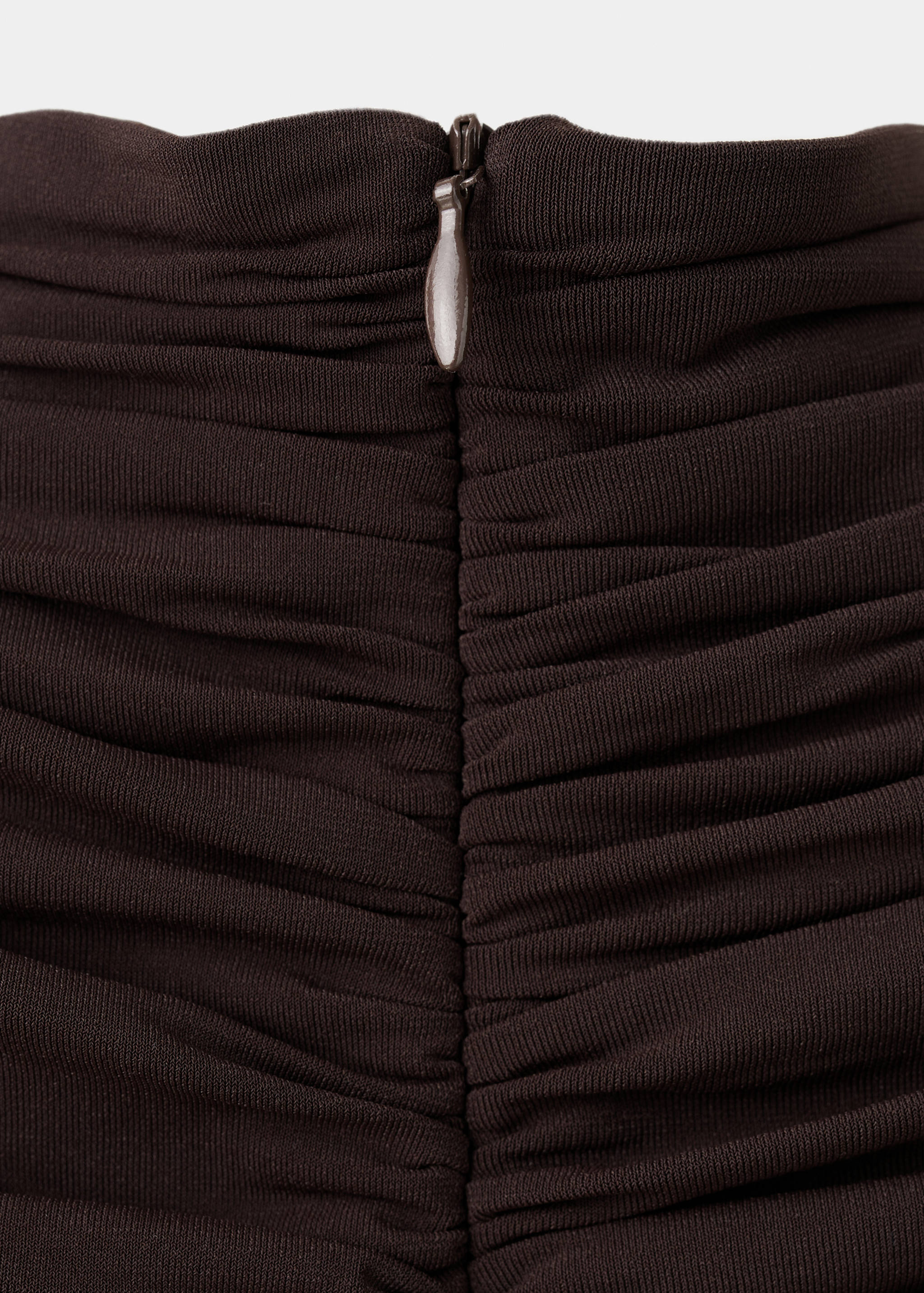 Flared dress with gathered body - Details of the article 0