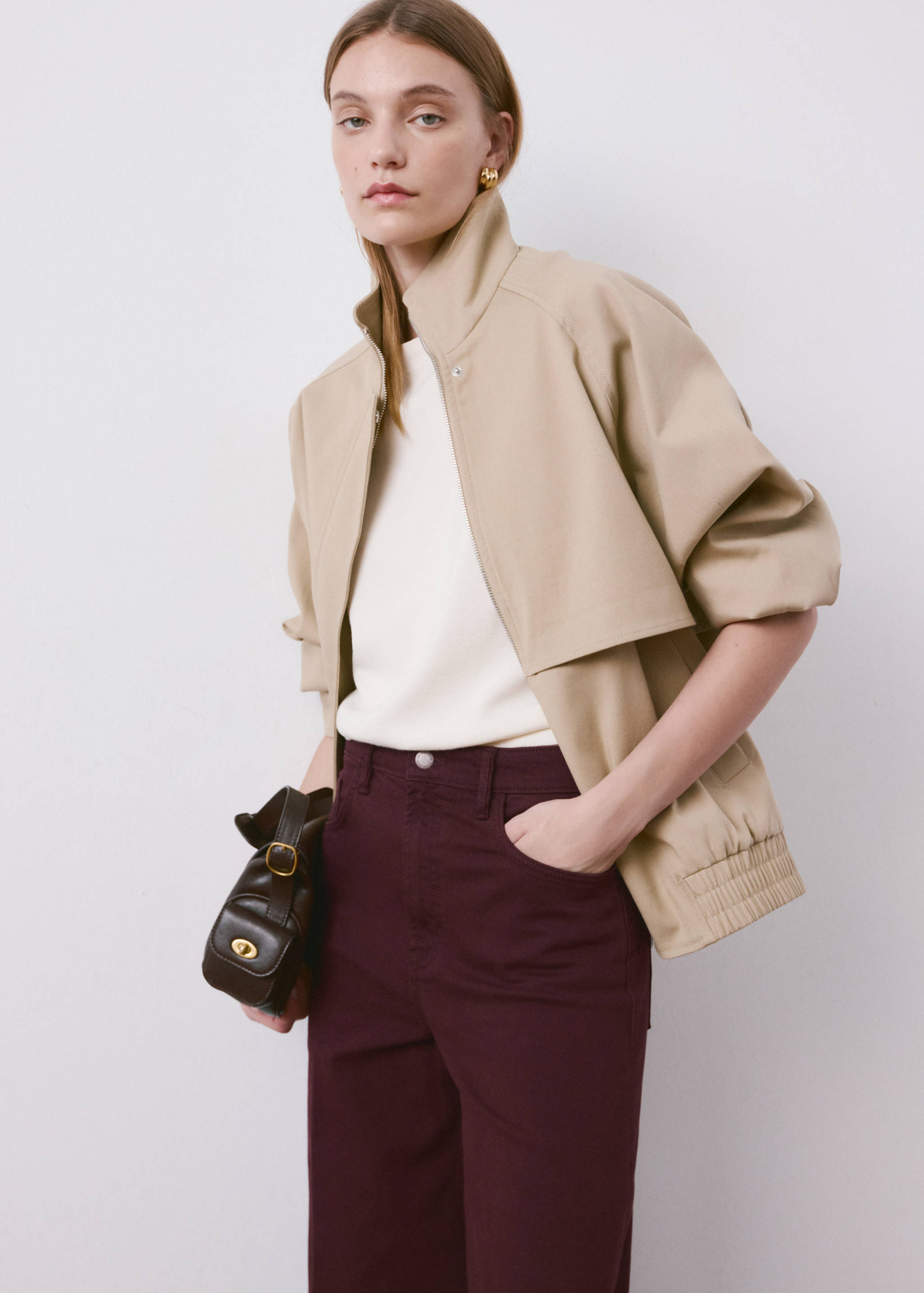 High-waisted wideleg jeans - Details of the article 1