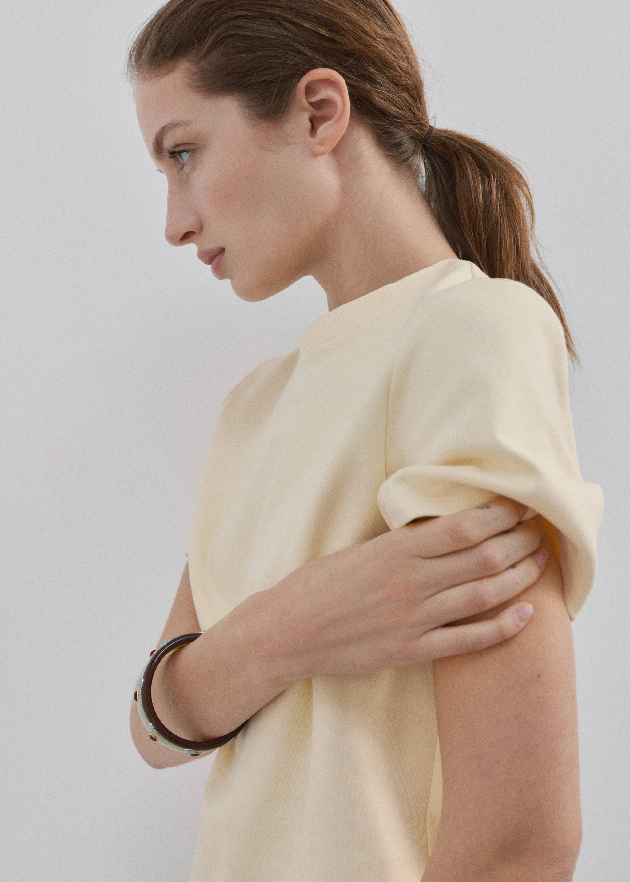 Short-sleeved cotton t-shirt - Medium plane