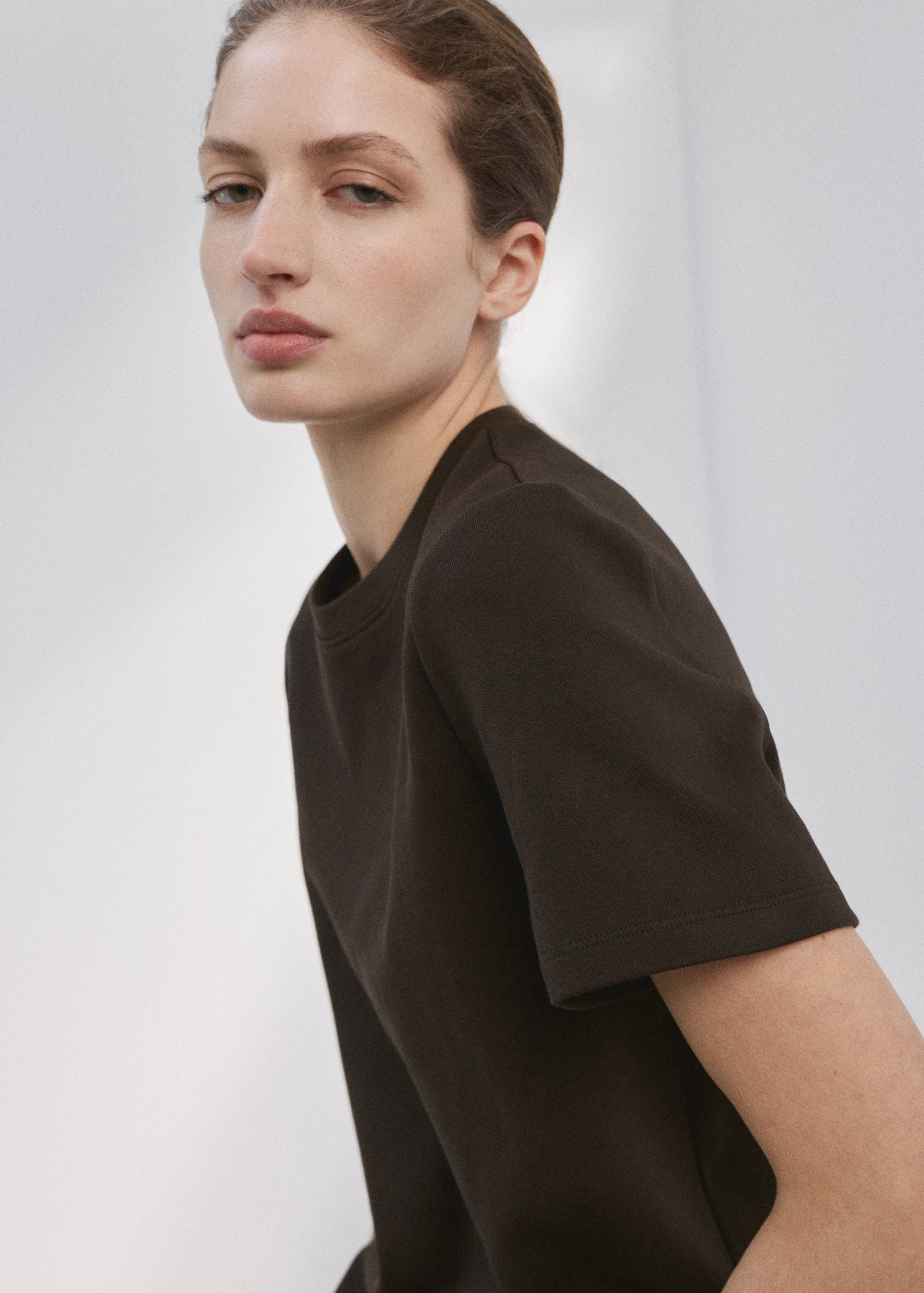 T-shirt coton manches courtes - Plan moyen