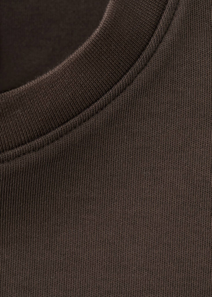Short-sleeved cotton t-shirt — Chocolate
