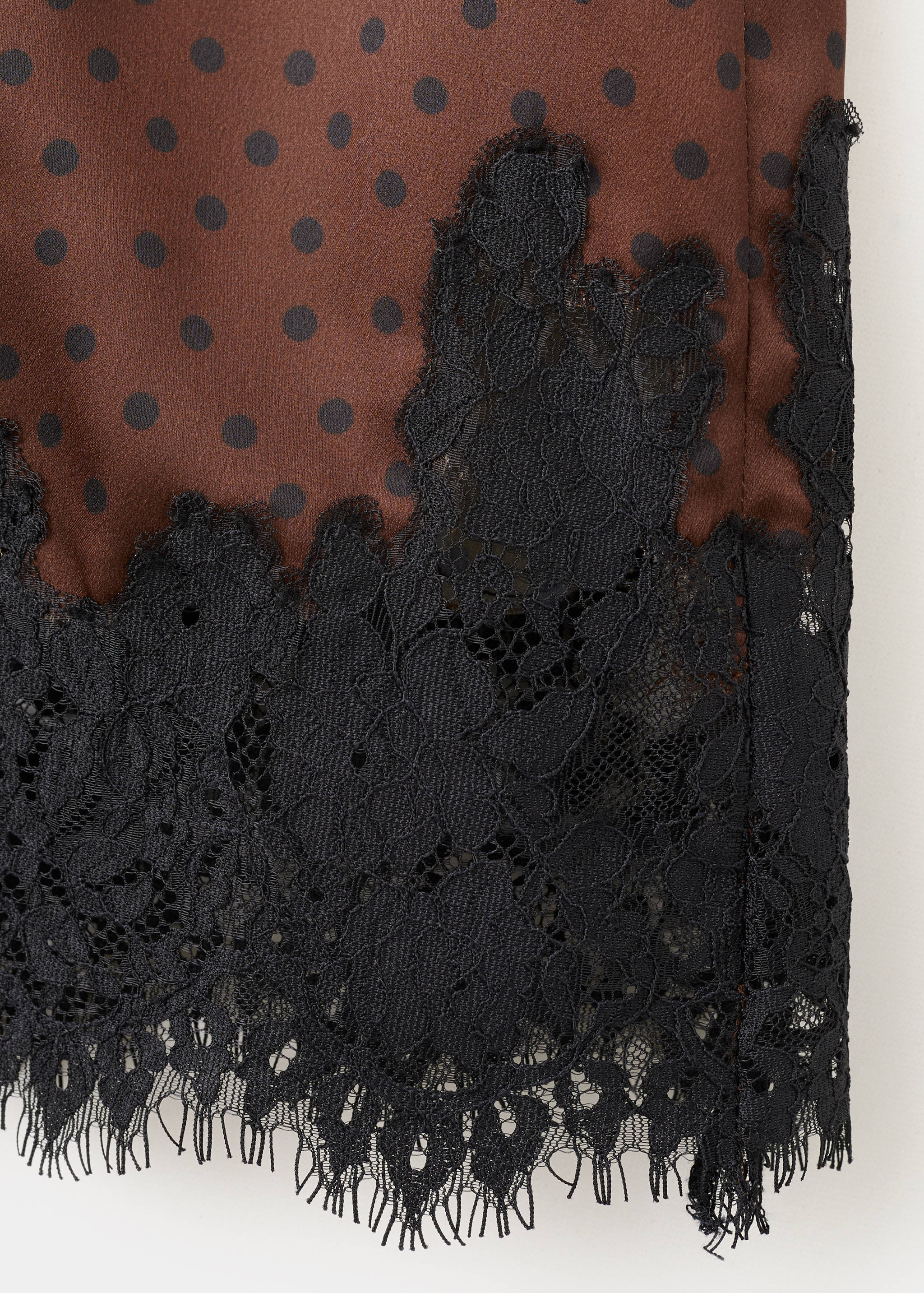 Polka dot slip skirt - Details of the article 8