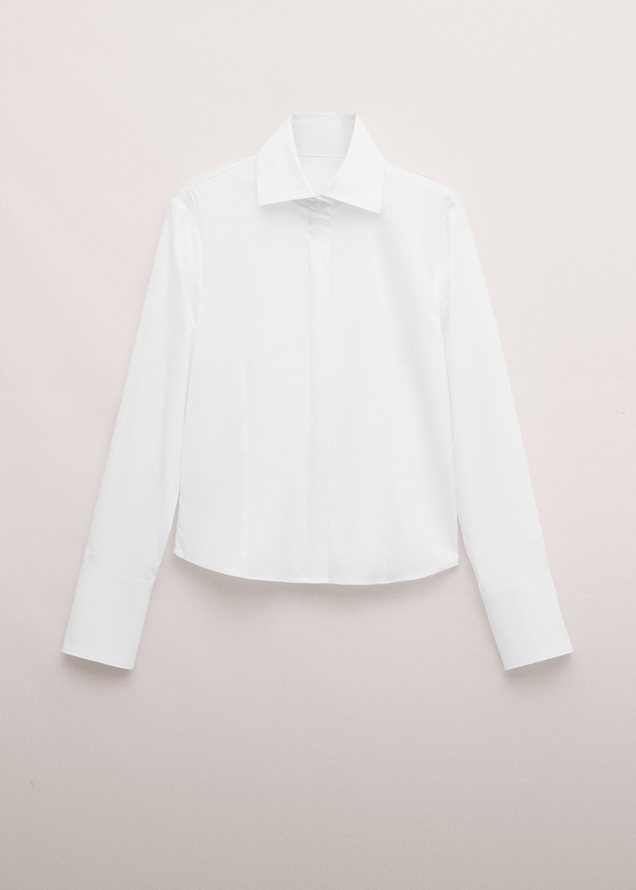 Fitted shirt with hidden closure - Article without model