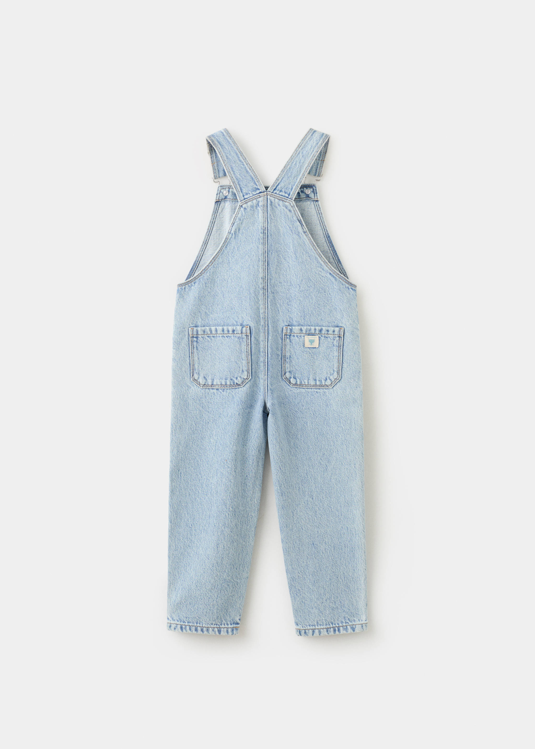 Salopetă lungă din denim - Spatele articolului