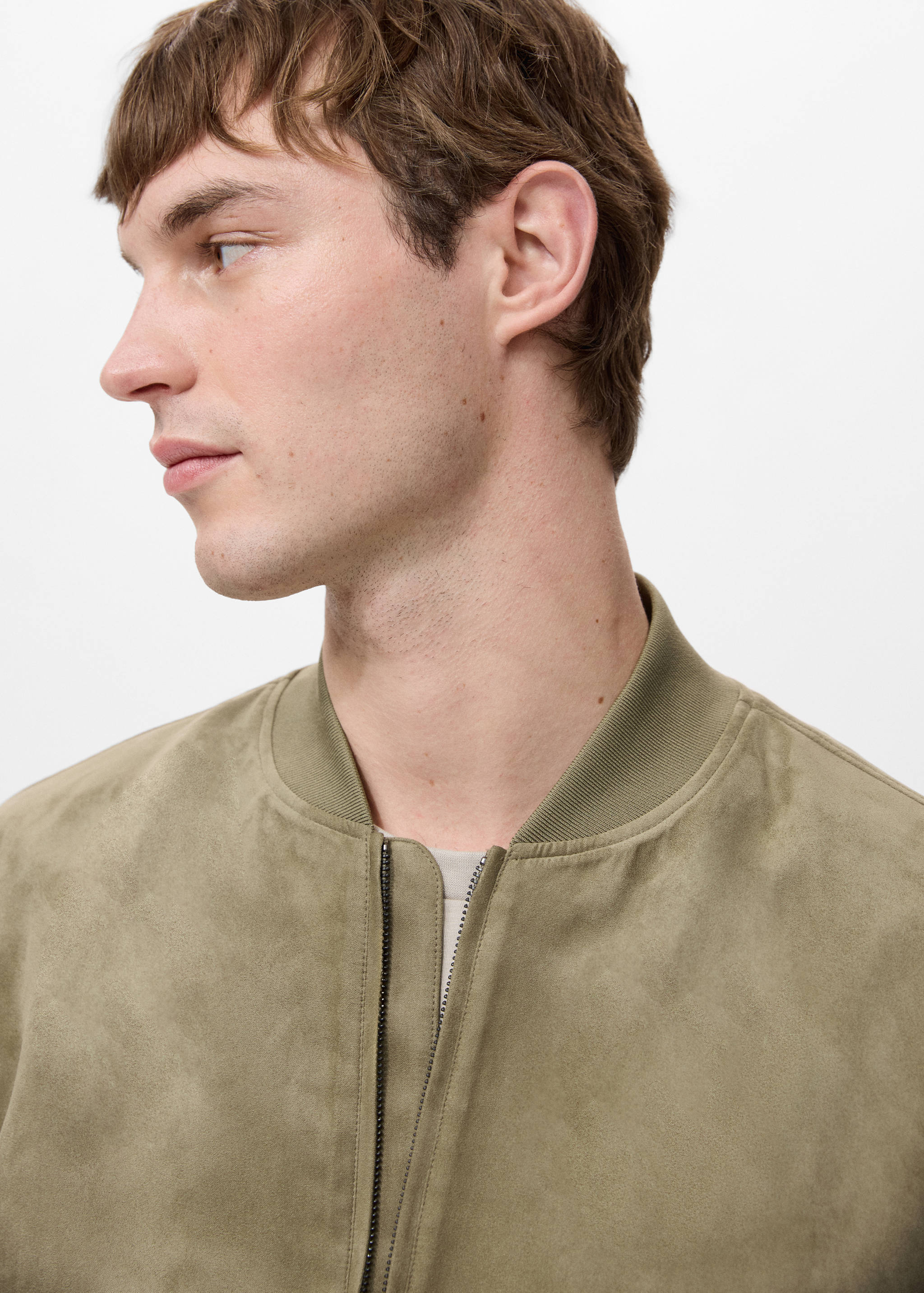 Куртка бомбер из искусственной замши - Деталь изделия 1