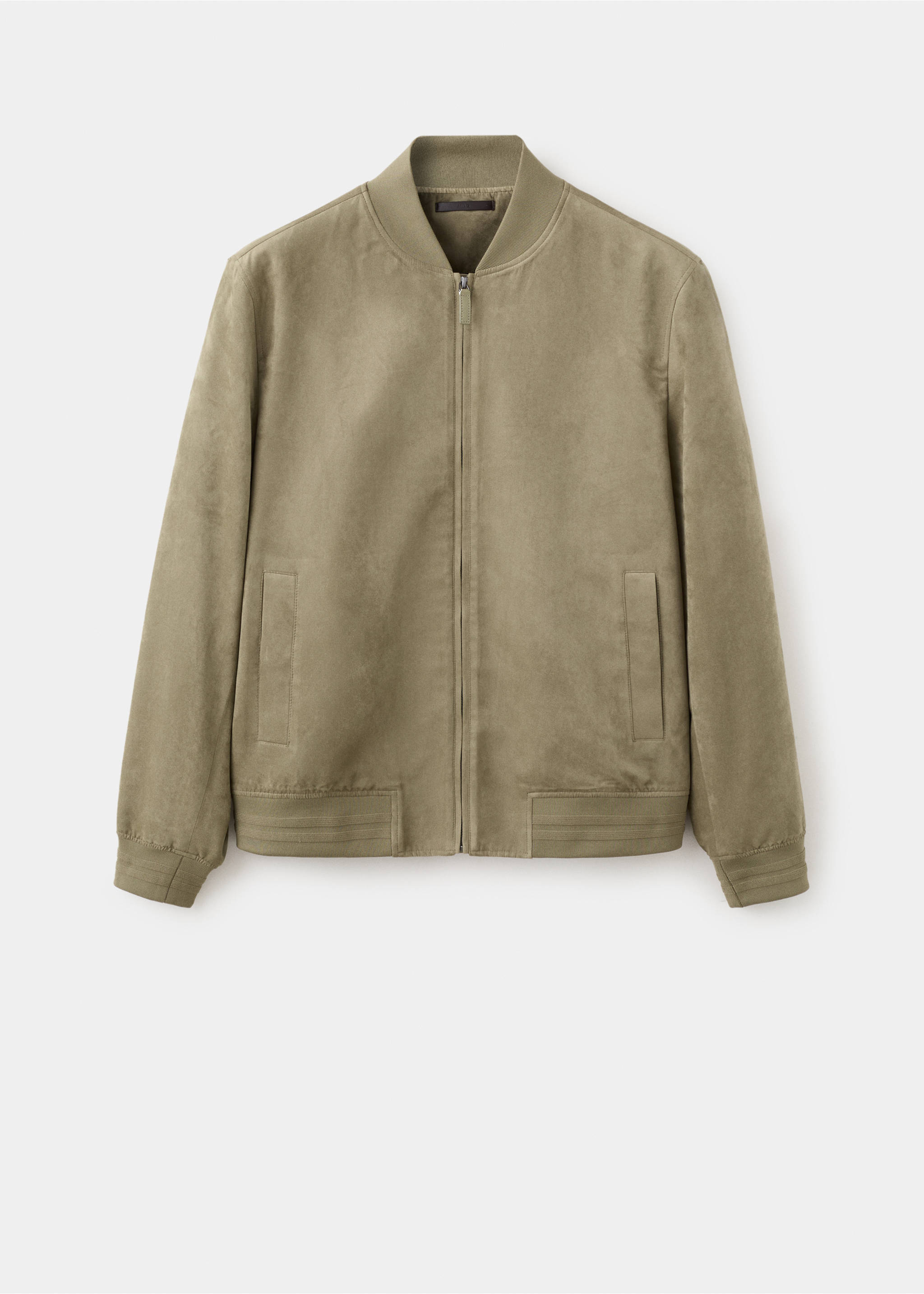 Куртка бомбер из искусственной замши - Изделие без модели, Хаки. Ref: 27074404-00.