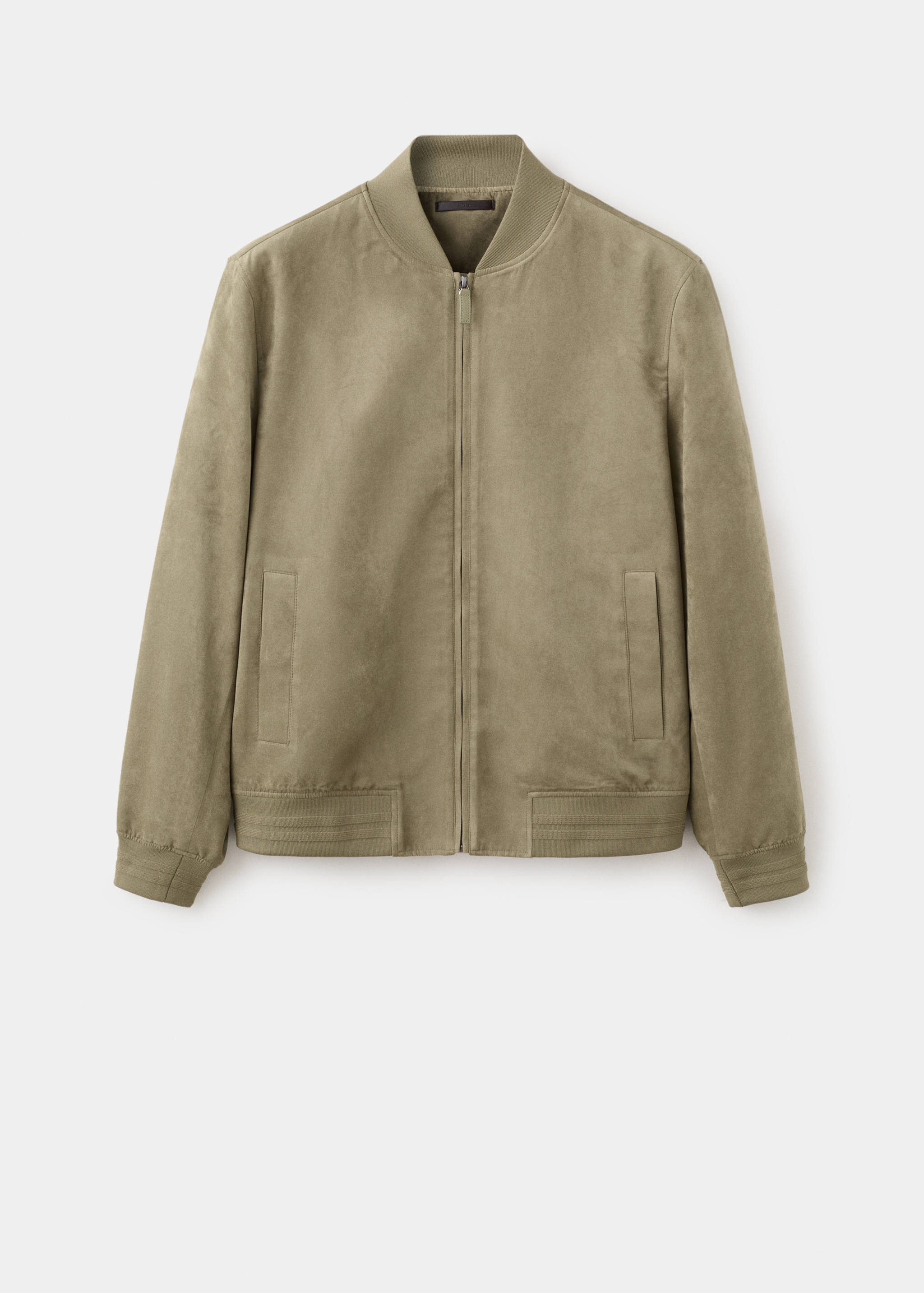 Куртка бомбер из искусственной замши - Изделие без модели