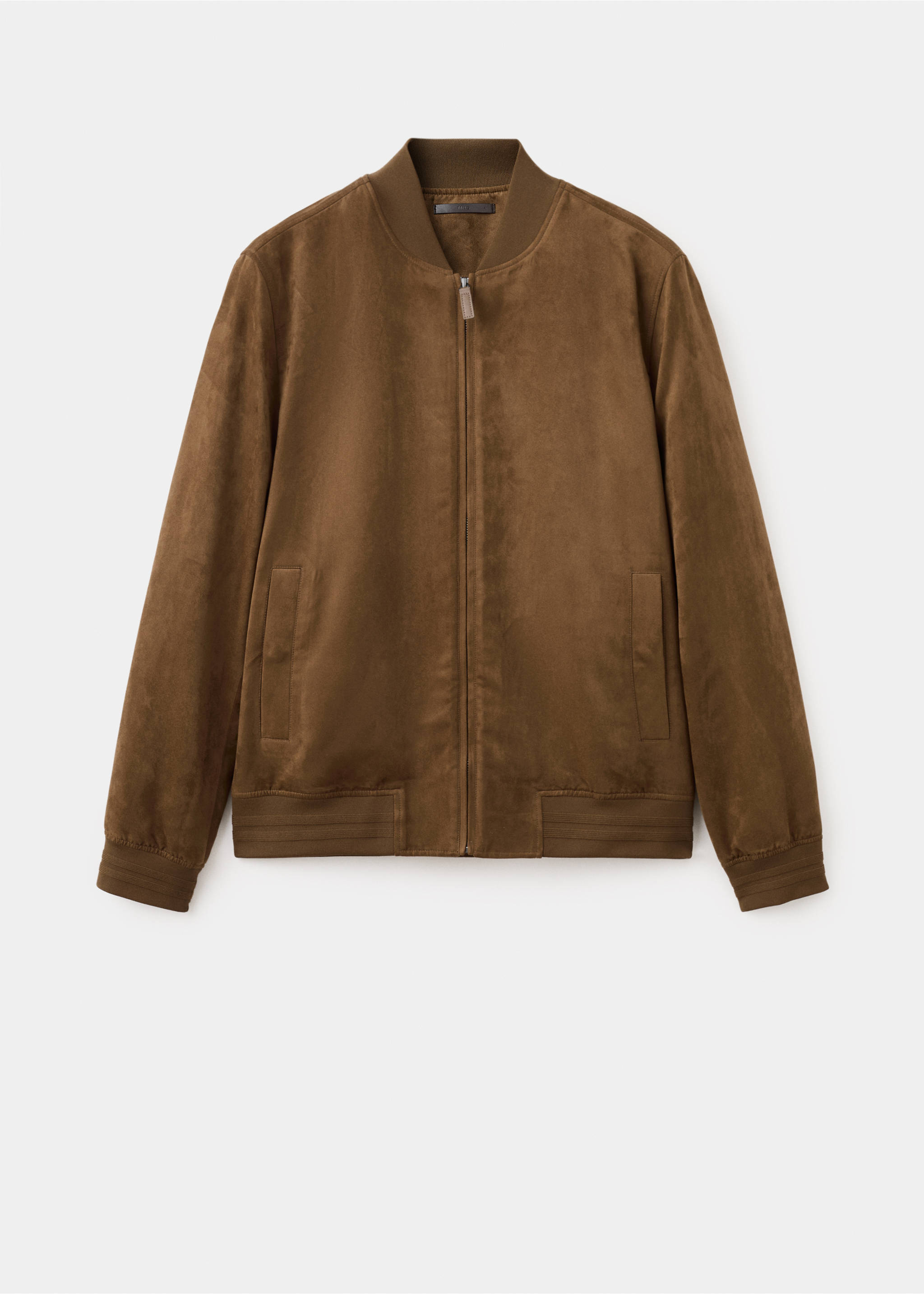 Chaqueta bomber efecto ante - Artículo sin modelo, Cognac. Ref: 27074404-00.